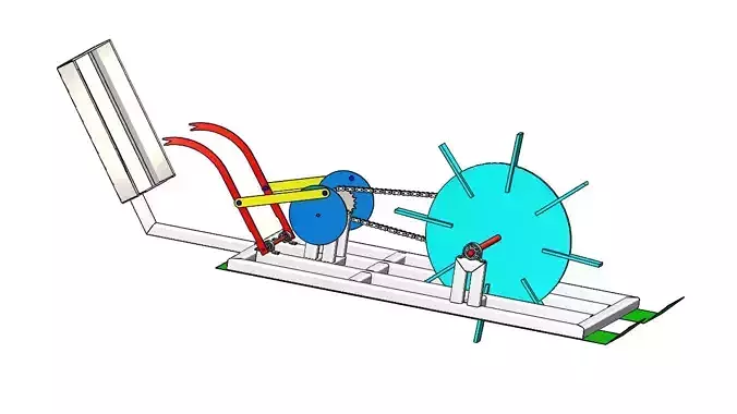 Rice Transplanter Machine 3D print model
