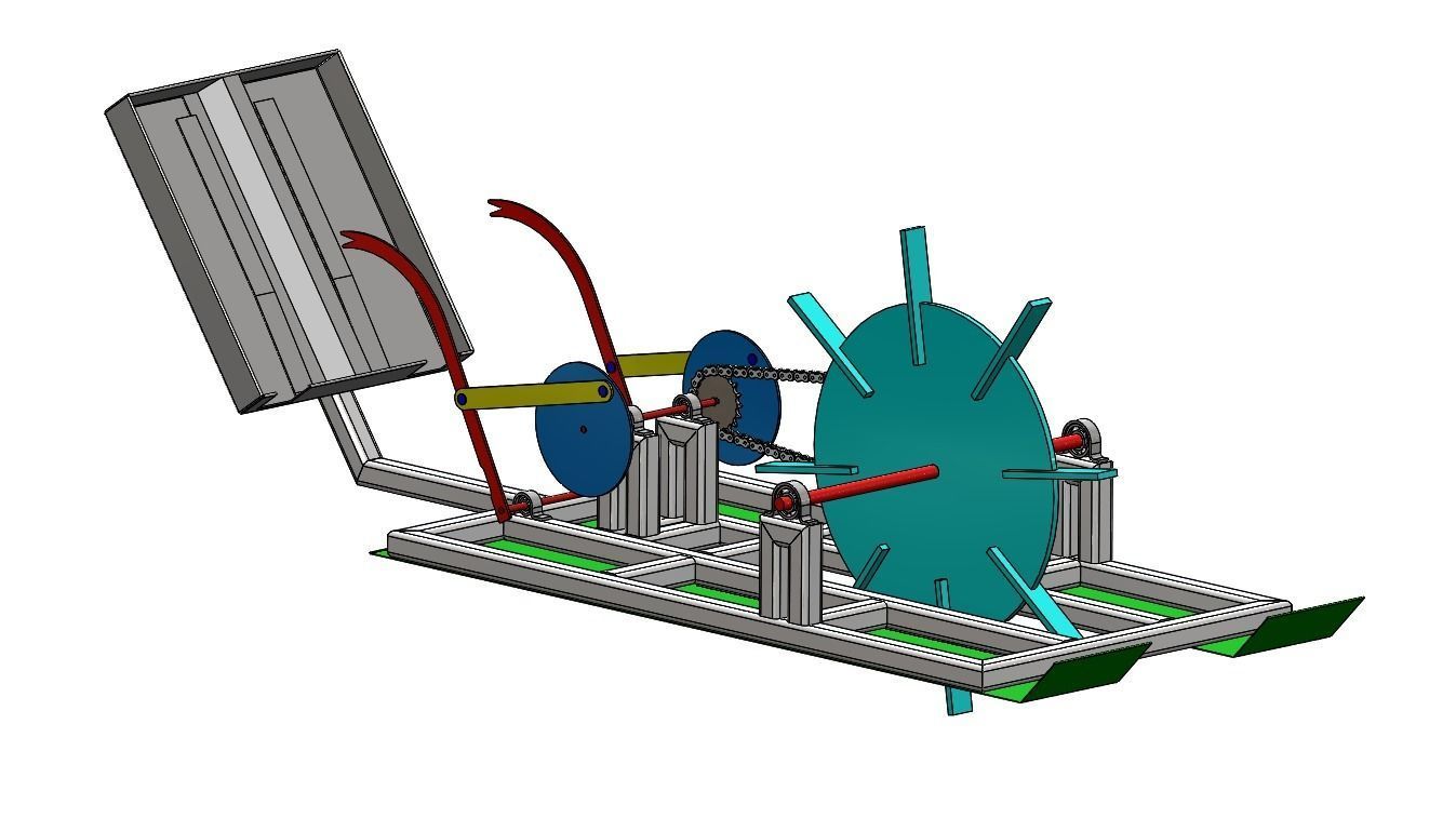Rice Transplanter Machine 3D print model_9