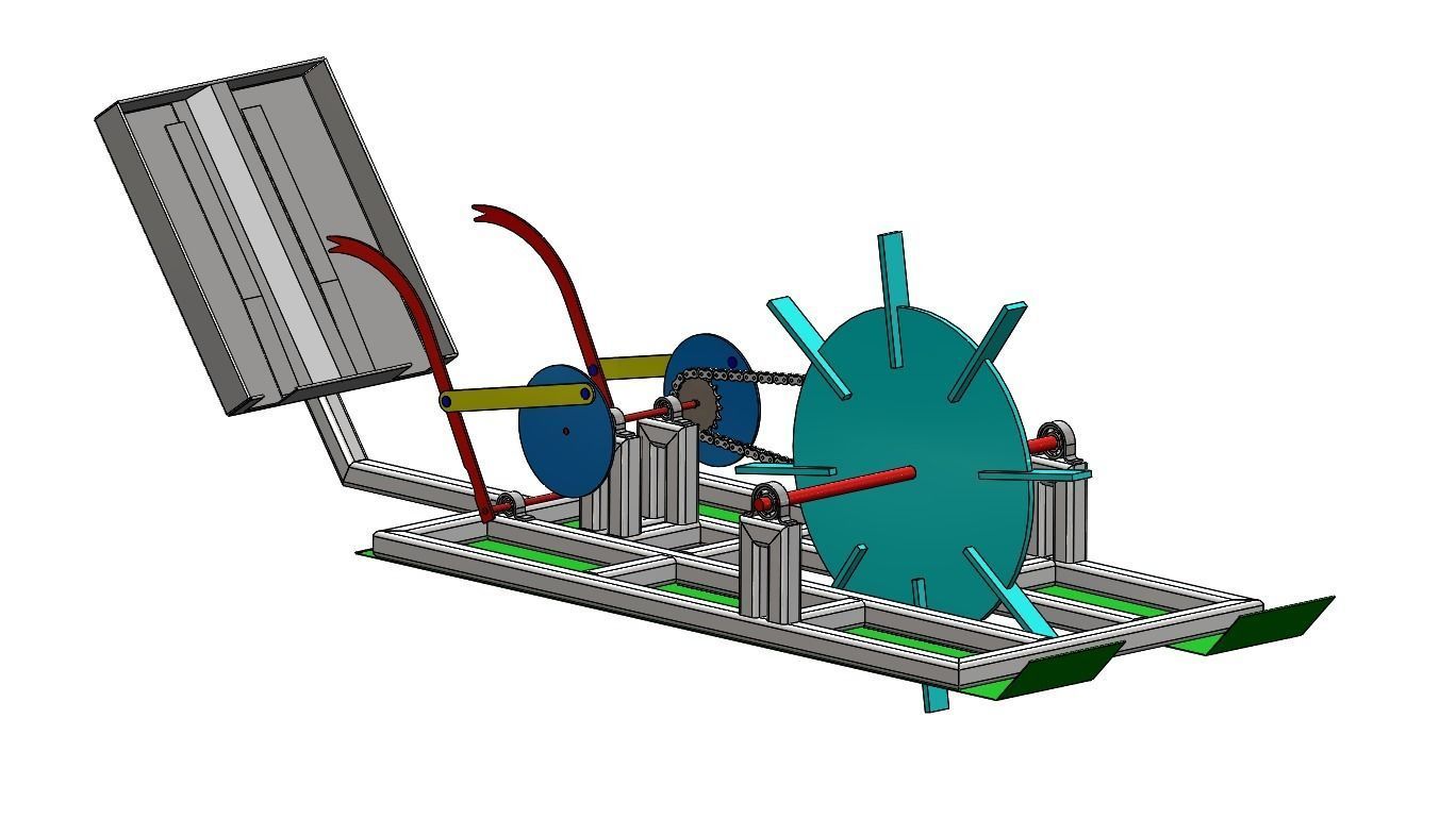 Rice Transplanter Machine 3D print model_8