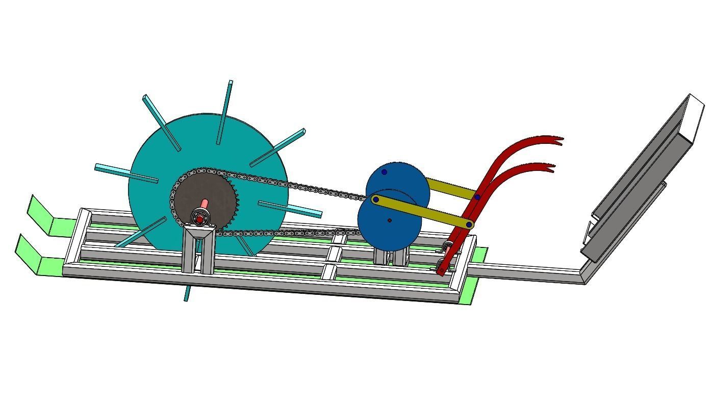 Rice Transplanter Machine 3D print model_7