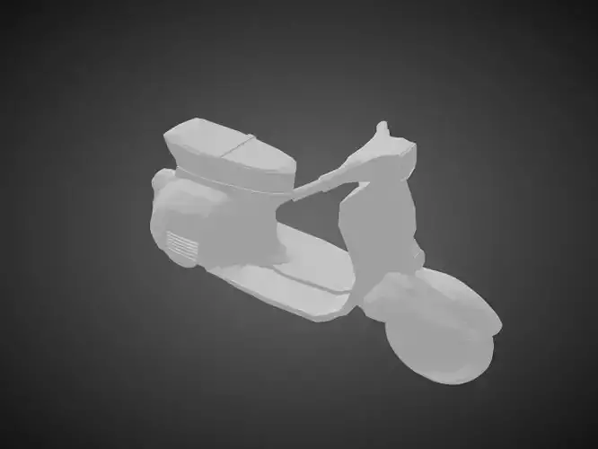 Low poly Vespa scooter