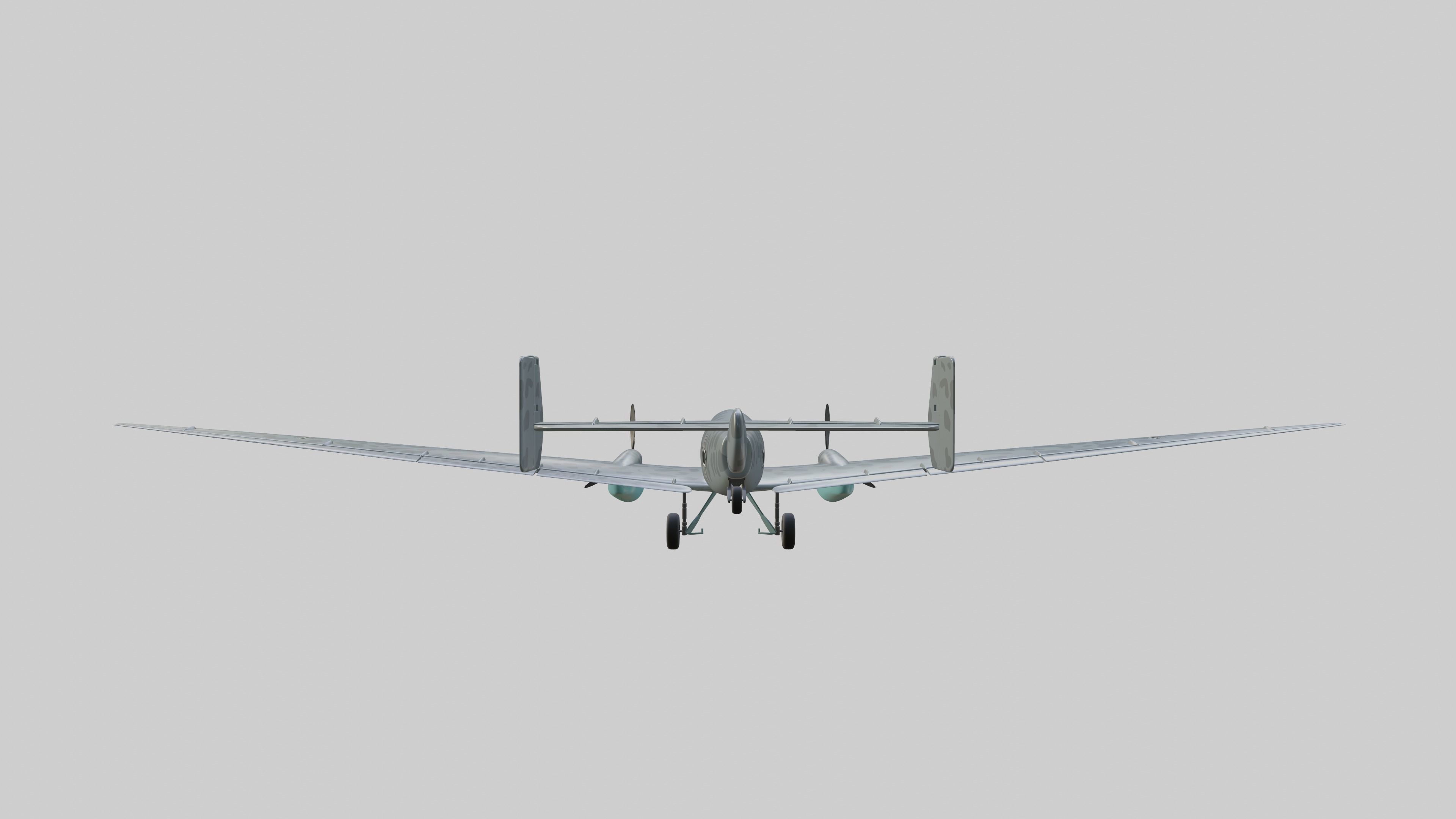JUNKERS Ju86 R-1 GERMANYS U2 HIGHFLYING SPY PLANE - 3D model_34