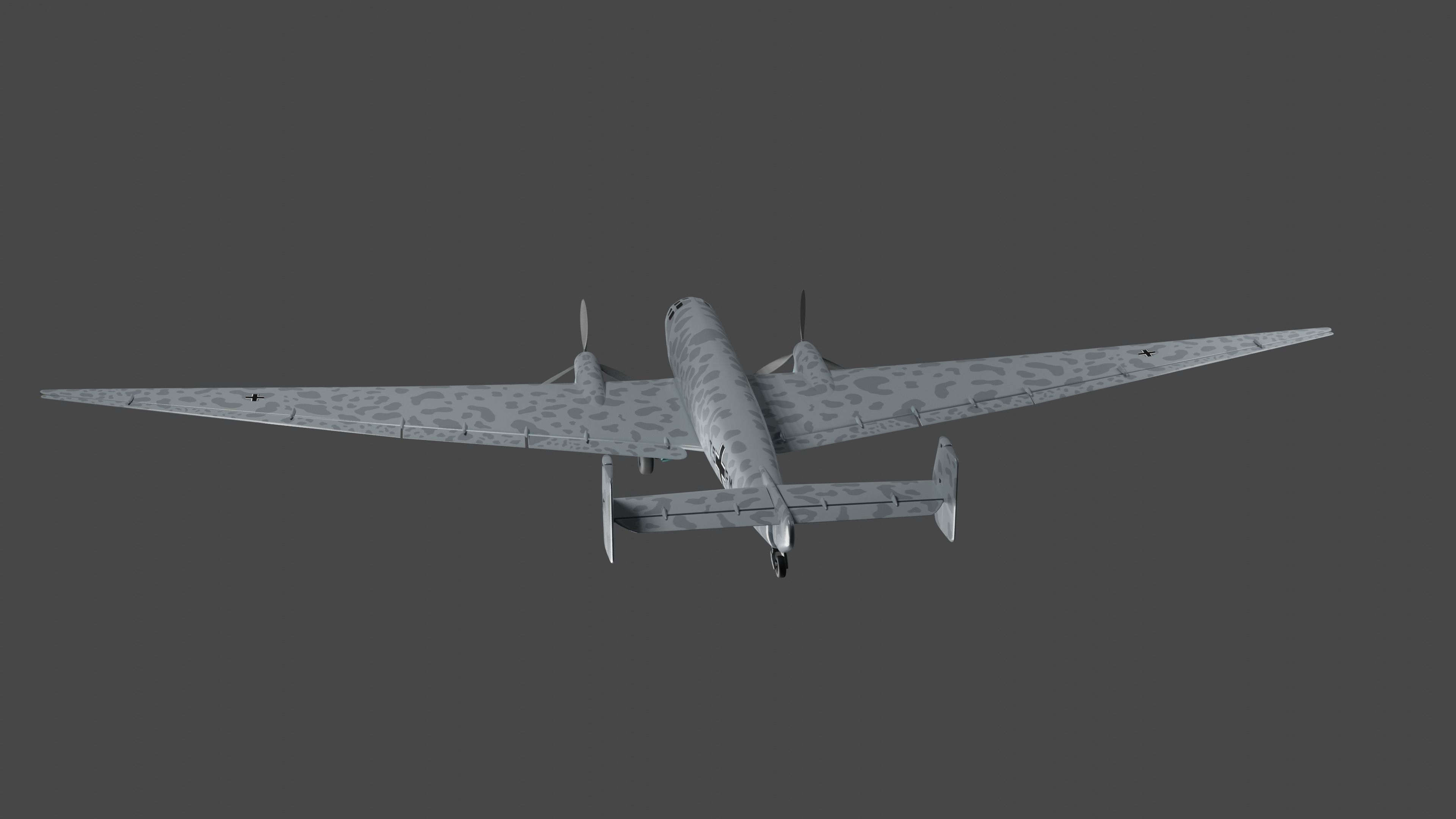 JUNKERS Ju86 R-1 GERMANYS U2 HIGHFLYING SPY PLANE - 3D model_11