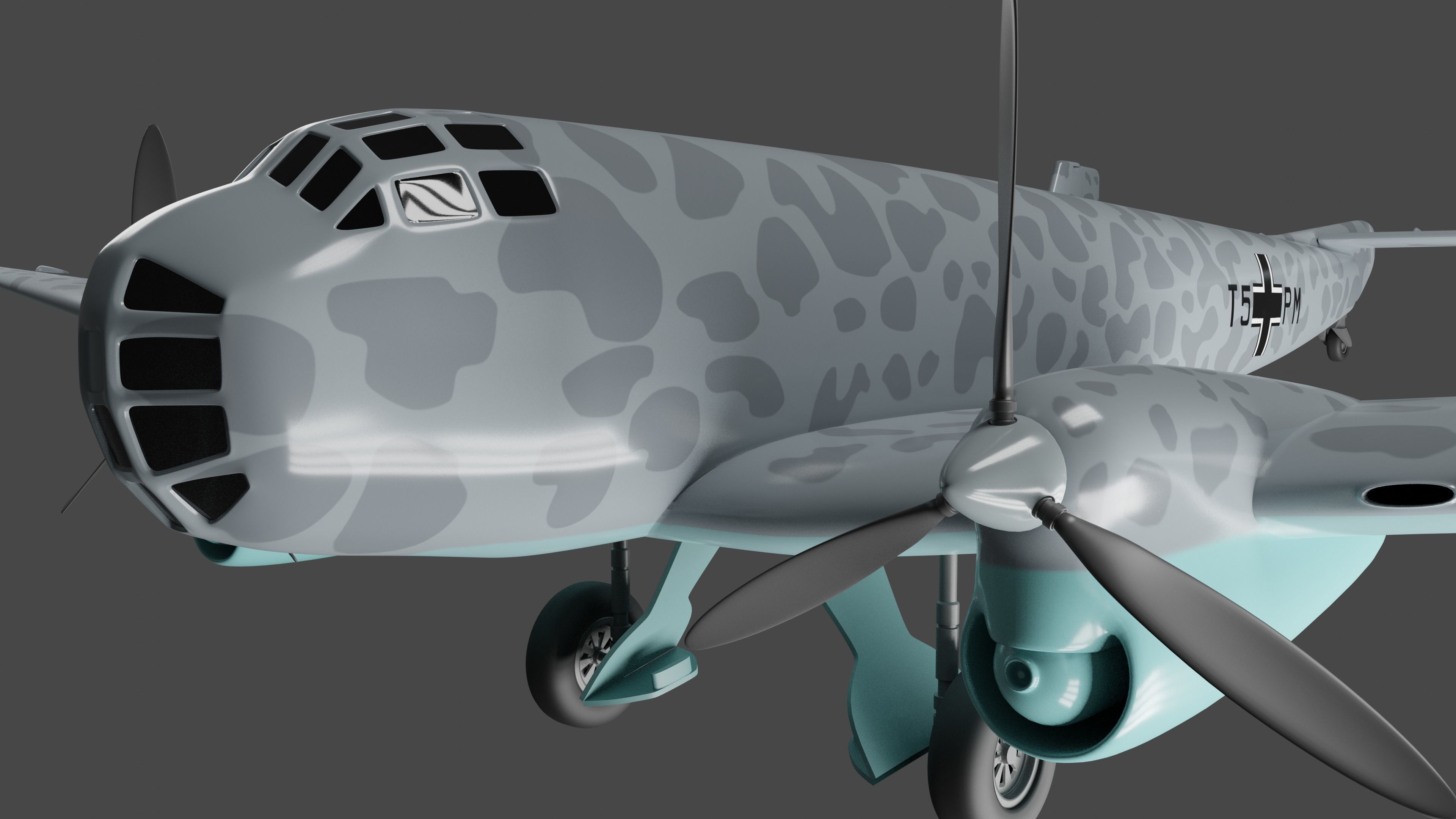 JUNKERS Ju86 R-1 GERMANYS U2 HIGHFLYING SPY PLANE - 3D model_7