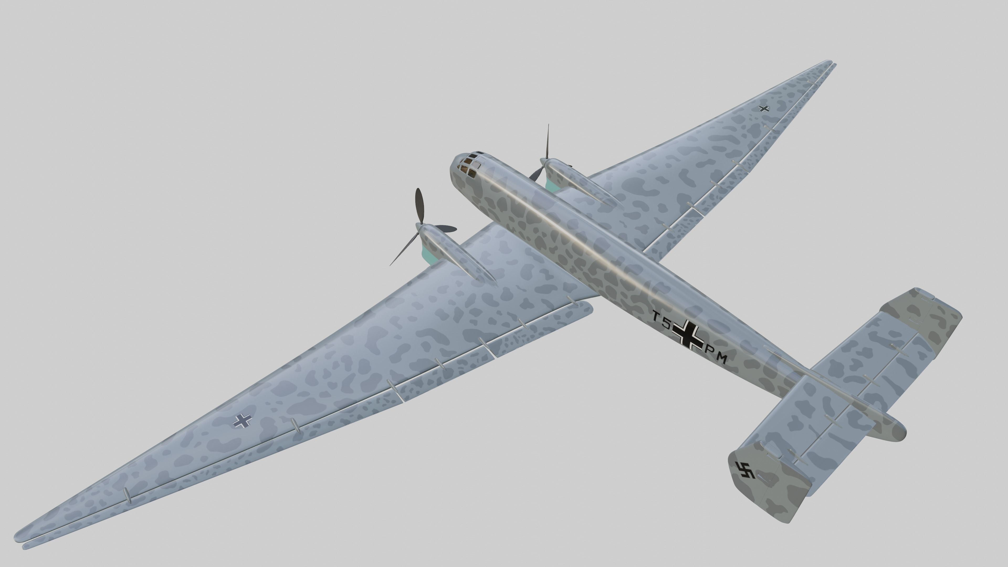 JUNKERS Ju86 R-1 GERMANYS U2 HIGHFLYING SPY PLANE - 3D model_35