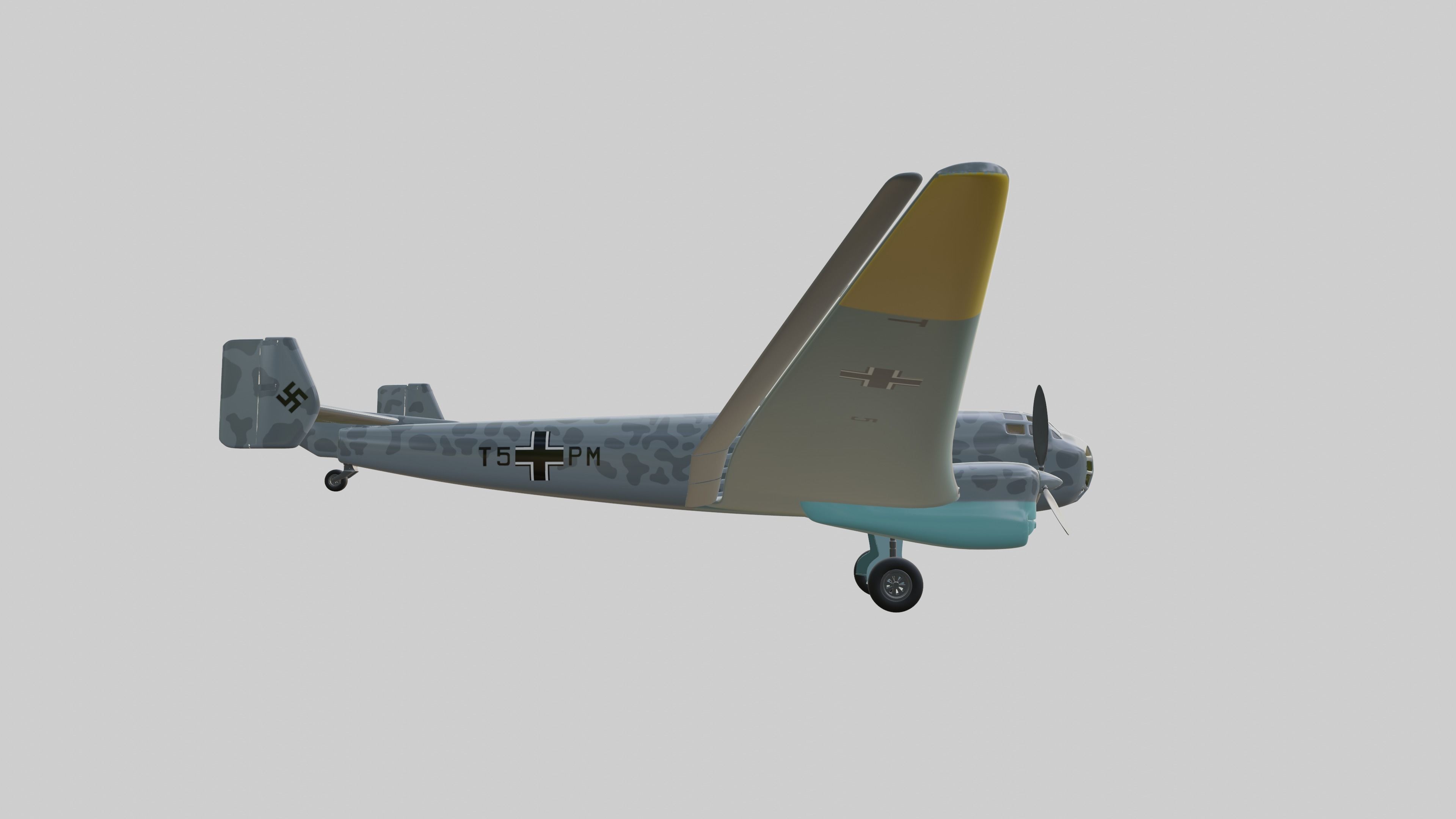 JUNKERS Ju86 R-1 GERMANYS U2 HIGHFLYING SPY PLANE - 3D model_3