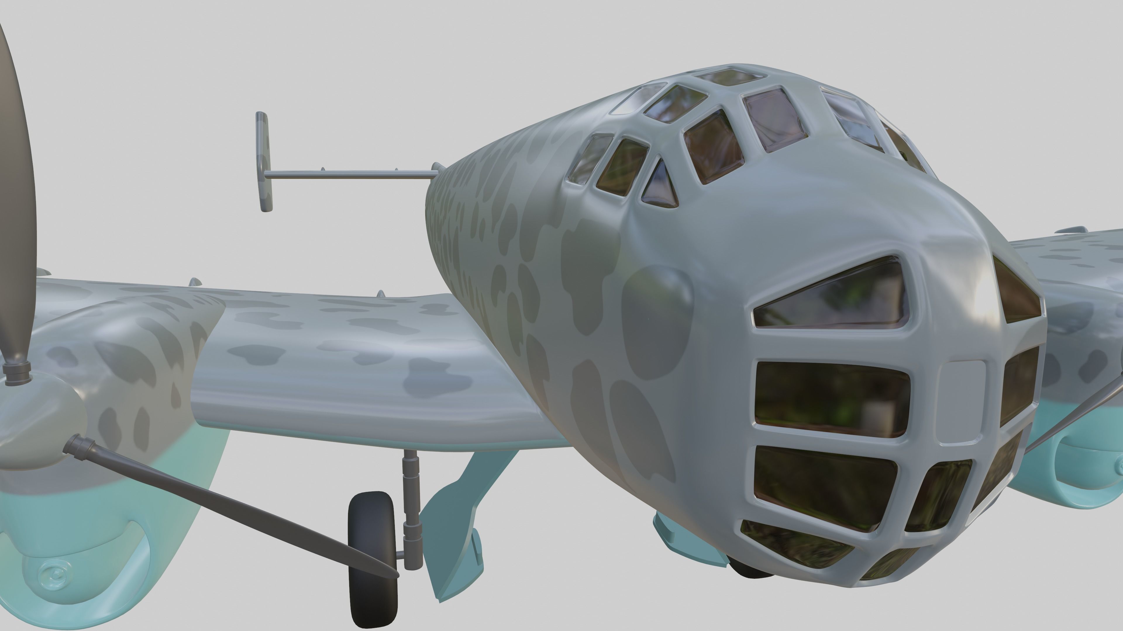 JUNKERS Ju86 R-1 GERMANYS U2 HIGHFLYING SPY PLANE - 3D model_29