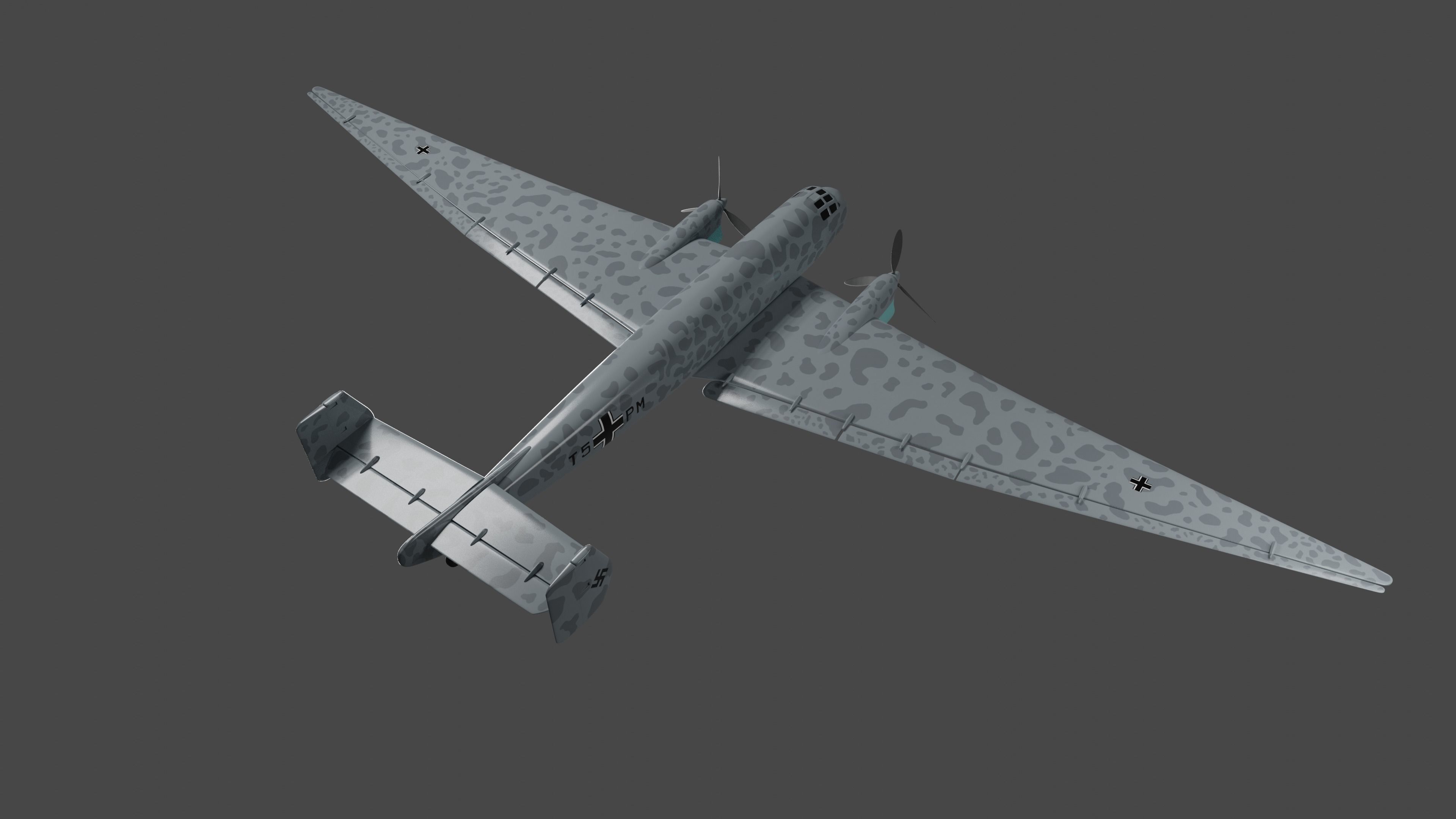 JUNKERS Ju86 R-1 GERMANYS U2 HIGHFLYING SPY PLANE - 3D model_13