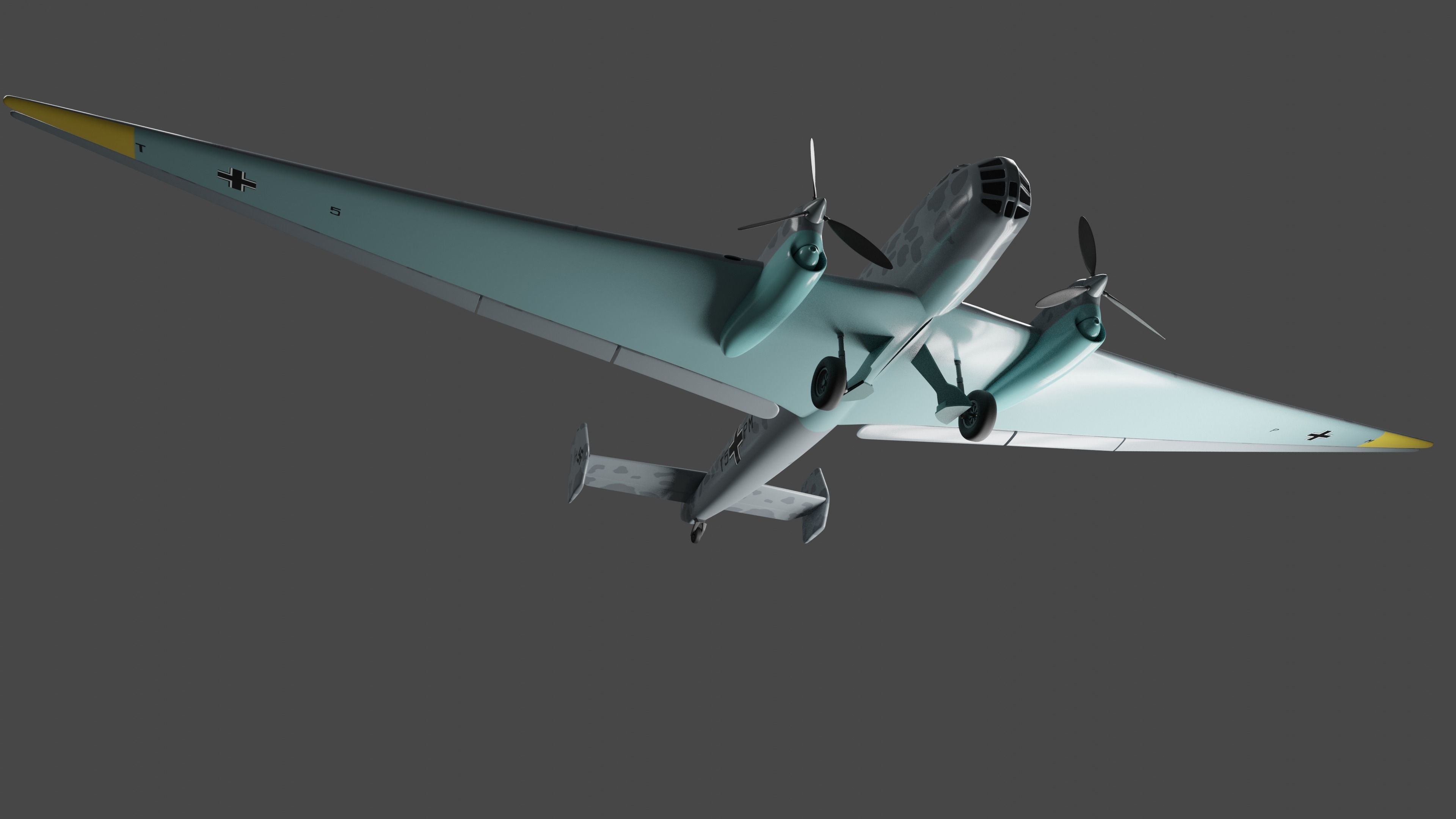 JUNKERS Ju86 R-1 GERMANYS U2 HIGHFLYING SPY PLANE - 3D model_12