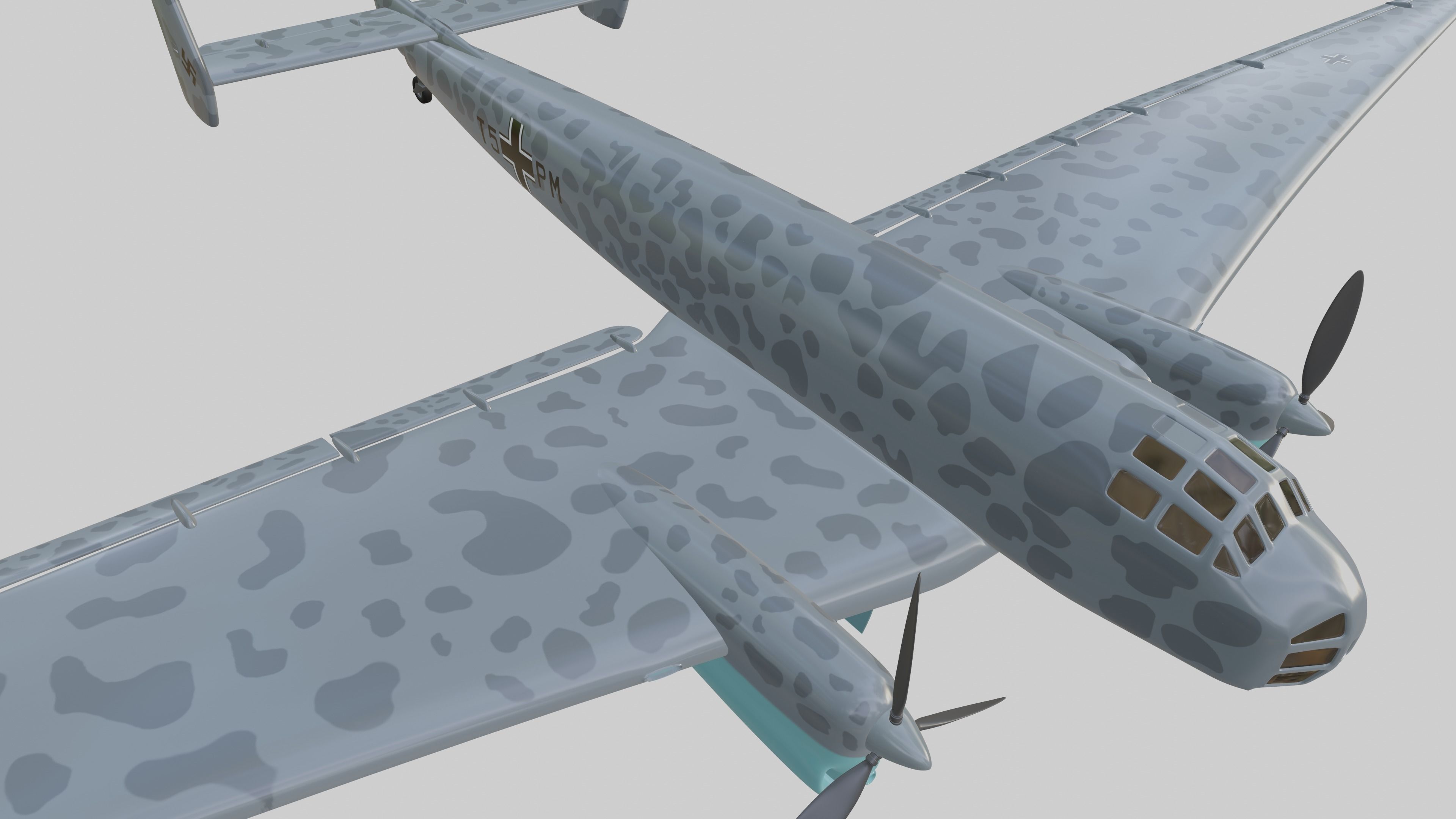 JUNKERS Ju86 R-1 GERMANYS U2 HIGHFLYING SPY PLANE - 3D model_41