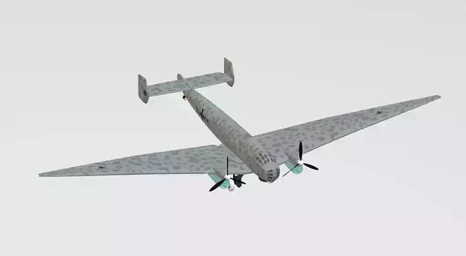 JUNKERS Ju86 R-1 GERMANYS U2 HIGHFLYING SPY PLANE - 3D model