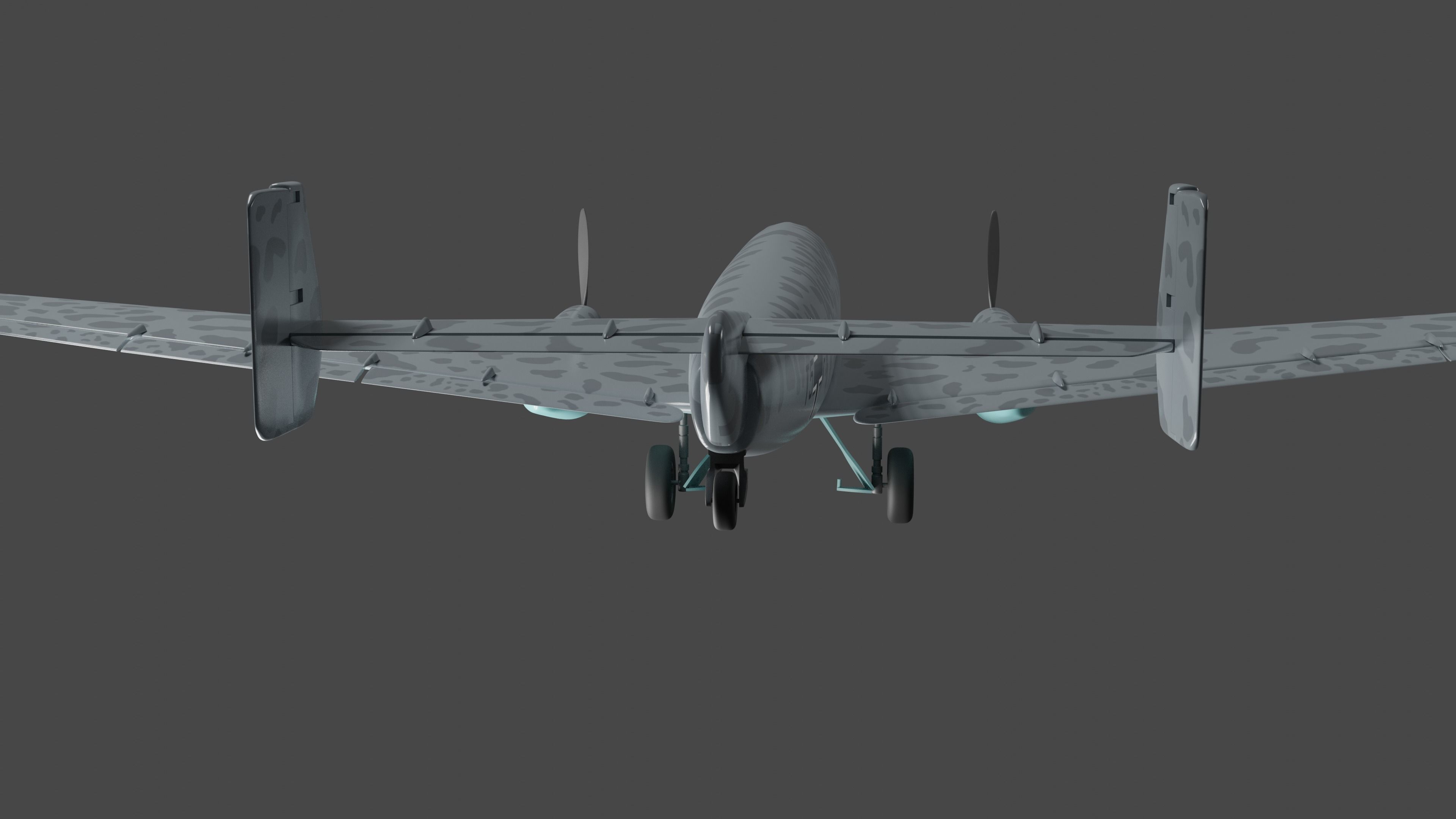JUNKERS Ju86 R-1 GERMANYS U2 HIGHFLYING SPY PLANE - 3D model_9
