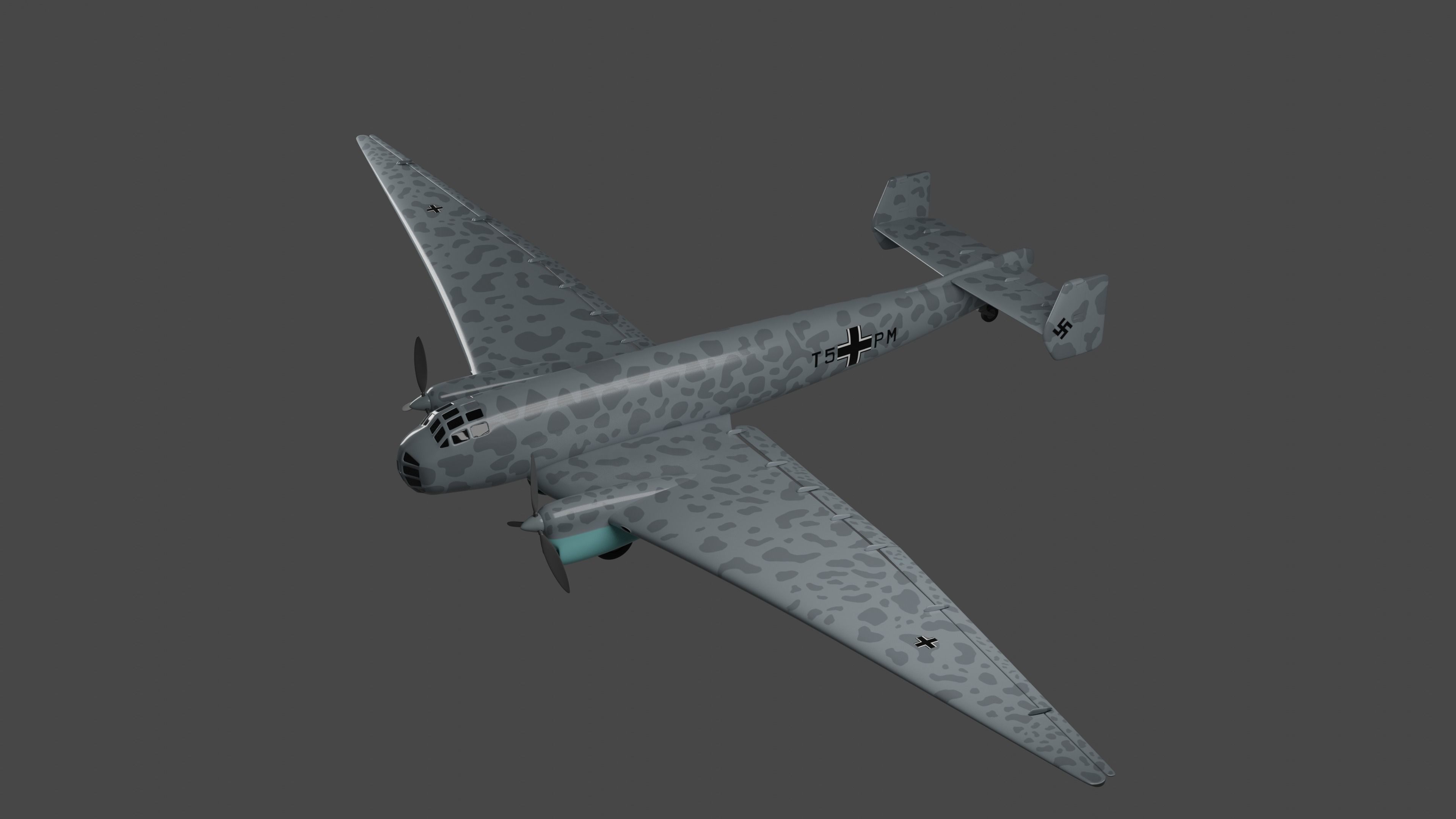 JUNKERS Ju86 R-1 GERMANYS U2 HIGHFLYING SPY PLANE - 3D model_2