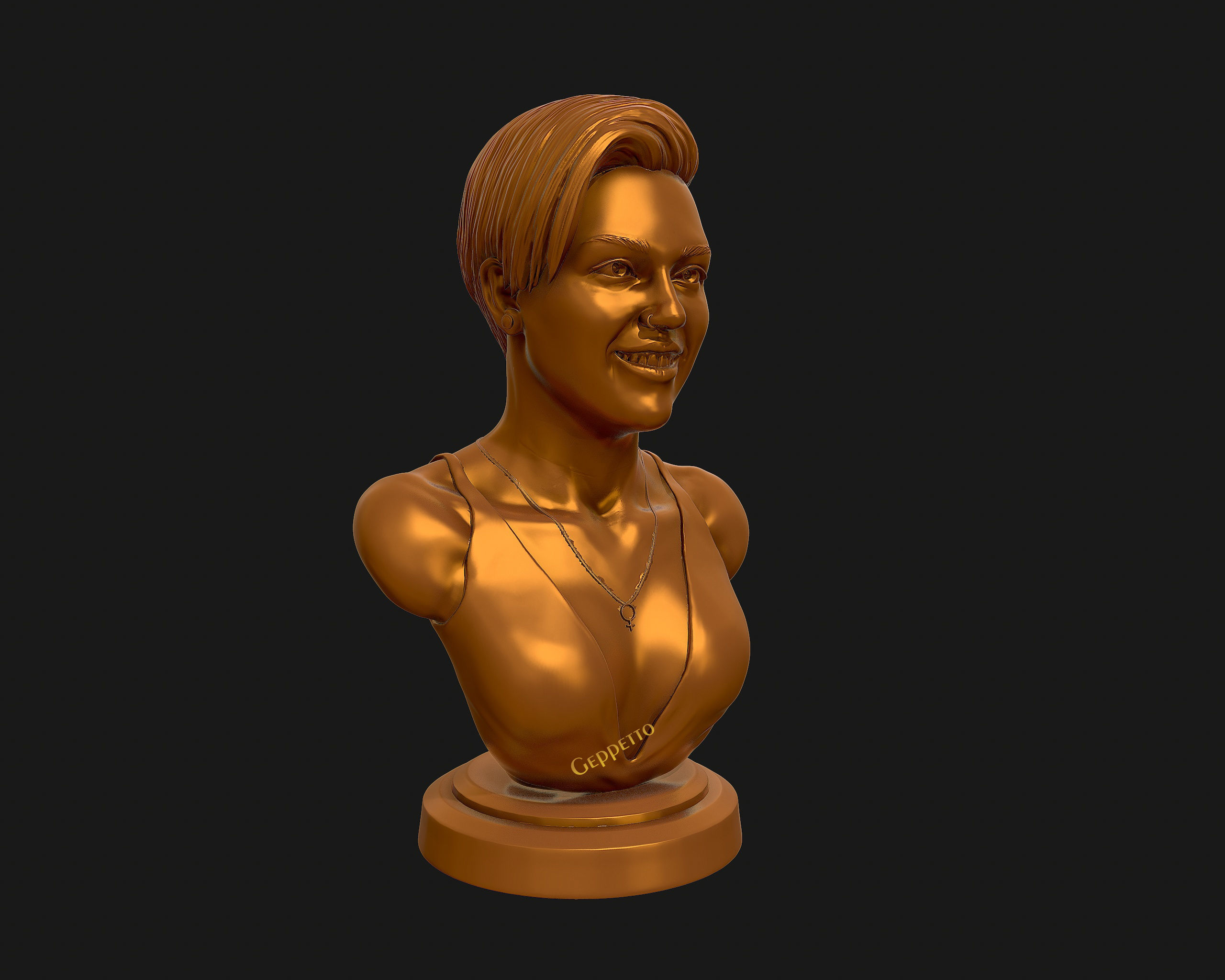 Miley Cyrus 3D printable  sculpture model 3D print model_27