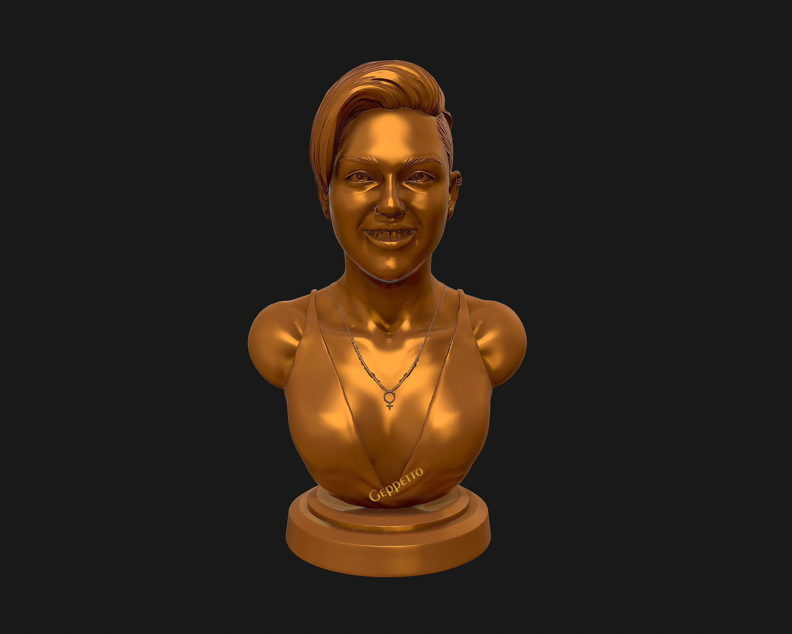 Miley Cyrus 3D printable  sculpture model 3D print model_25