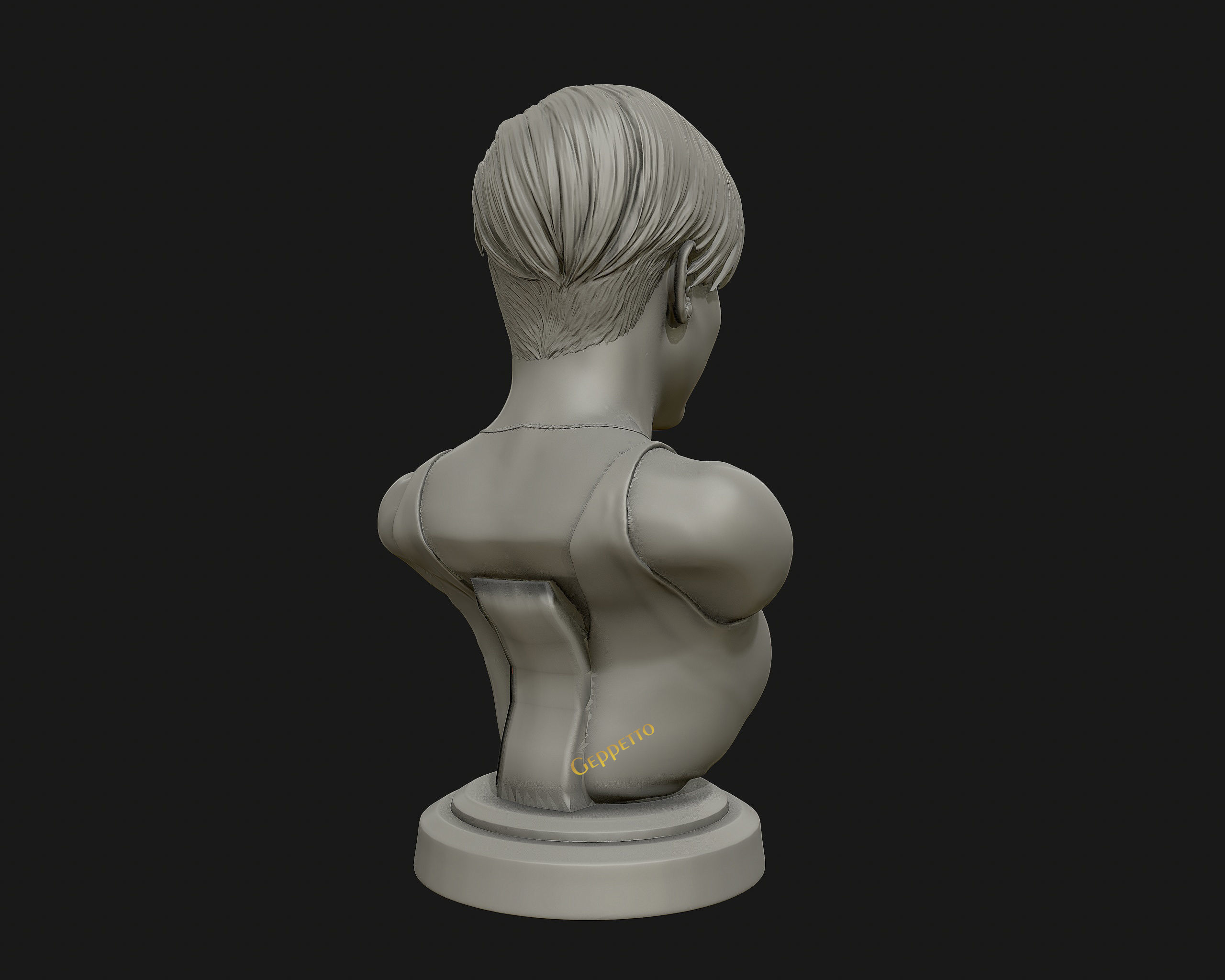Miley Cyrus 3D printable  sculpture model 3D print model_19