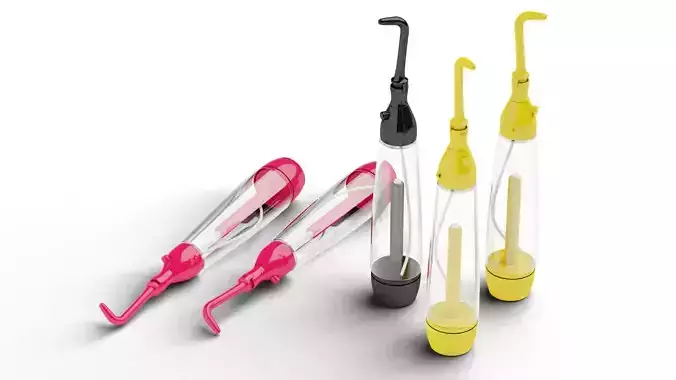 Manual Dental Water Flosser 3D model