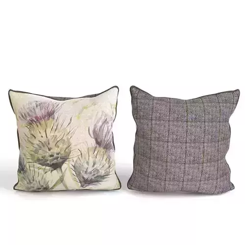Voyage Cushion Flowers -Piped Pillow