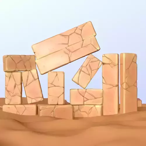 Stylized Cartoon Rock Sand Pack