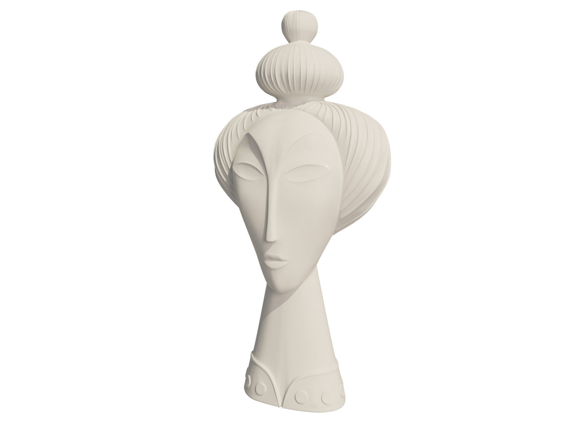 Geisha by Jonathan Adler Low-poly 3D model_5