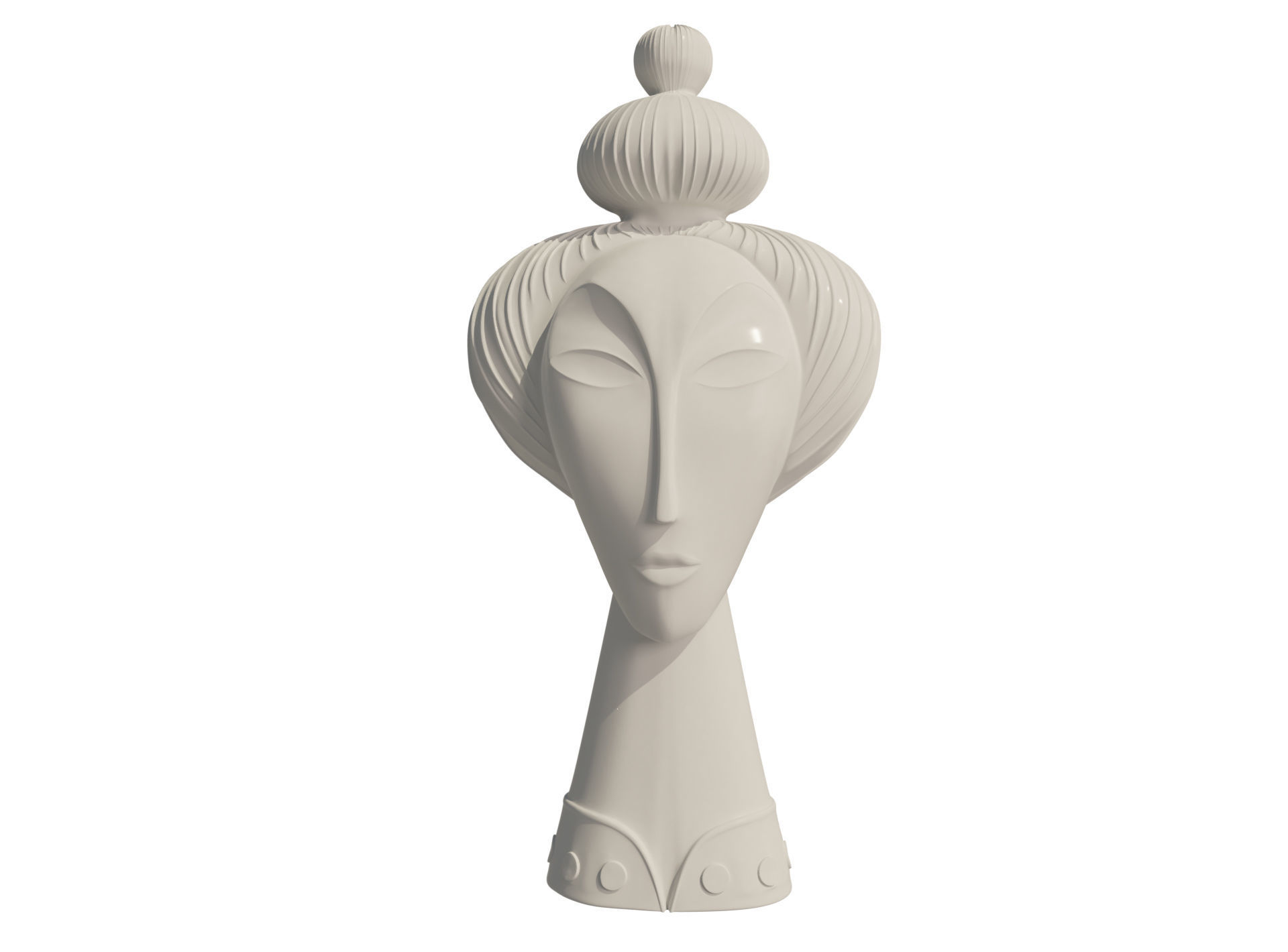 Geisha by Jonathan Adler Low-poly 3D model_2