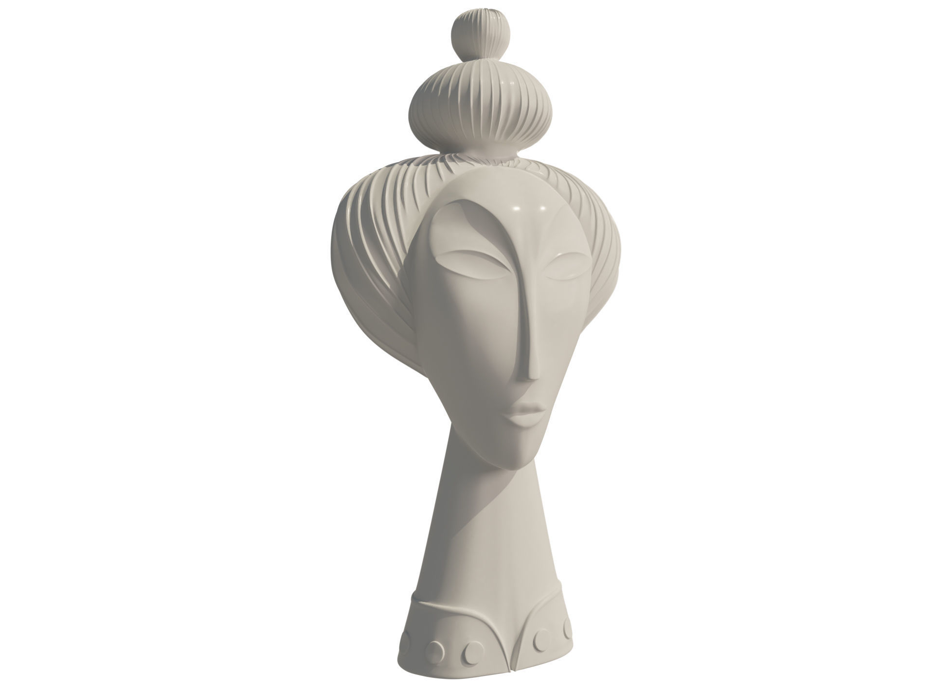 Geisha by Jonathan Adler Low-poly 3D model_4