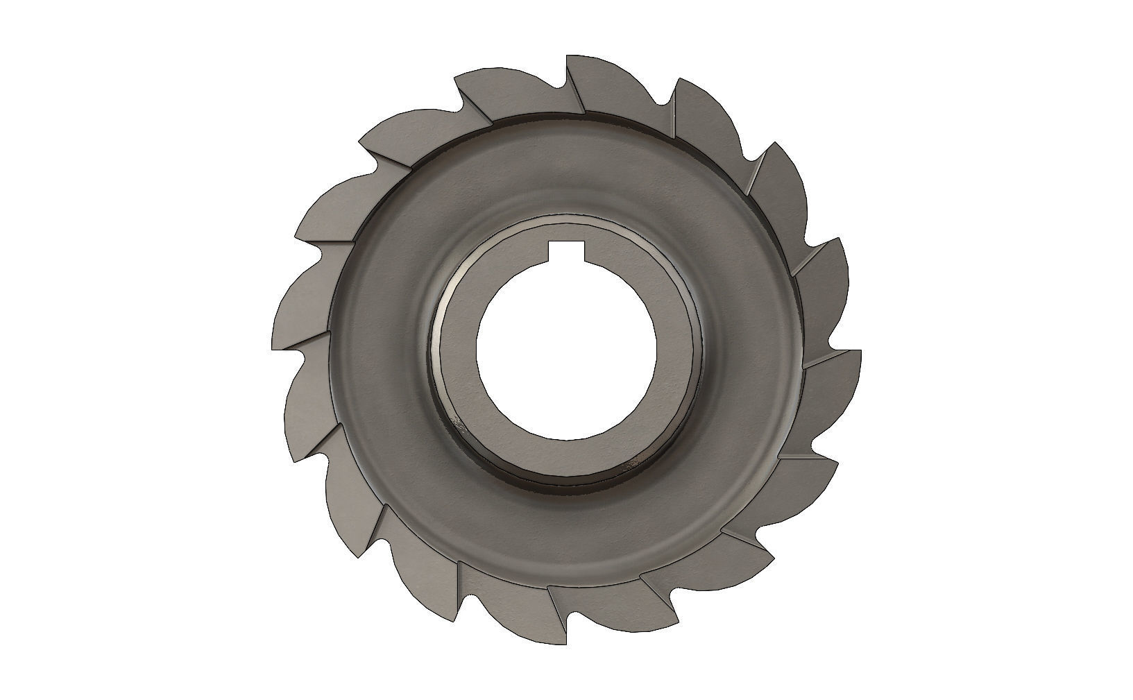 Straight Tooth Side Milling Cutter 3D print model_2