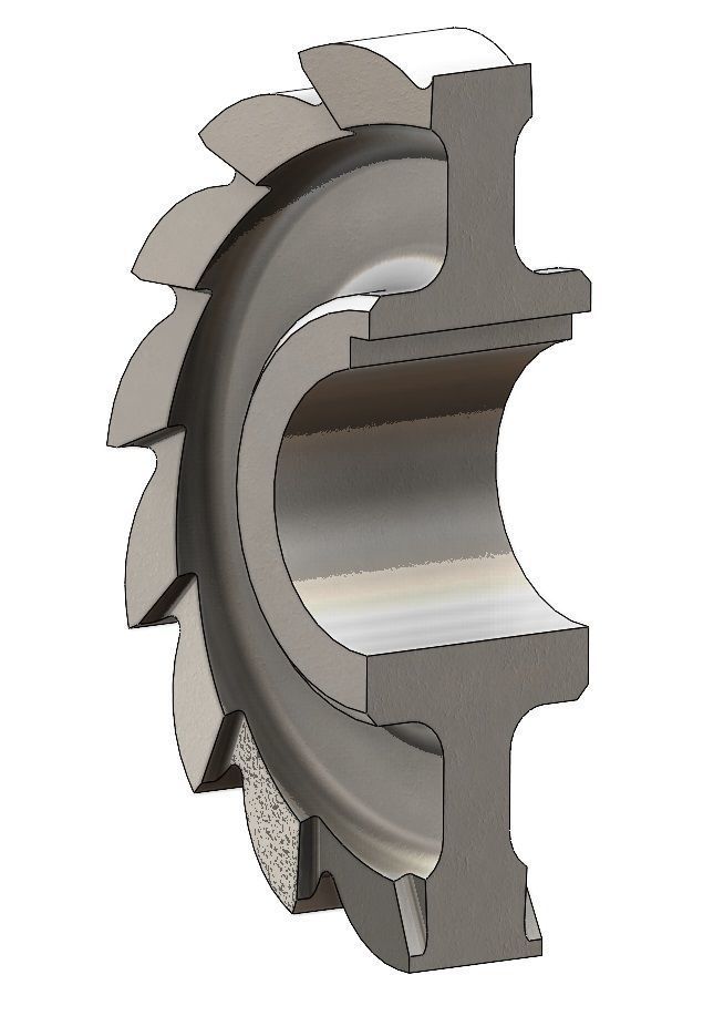 Straight Tooth Side Milling Cutter 3D print model_10