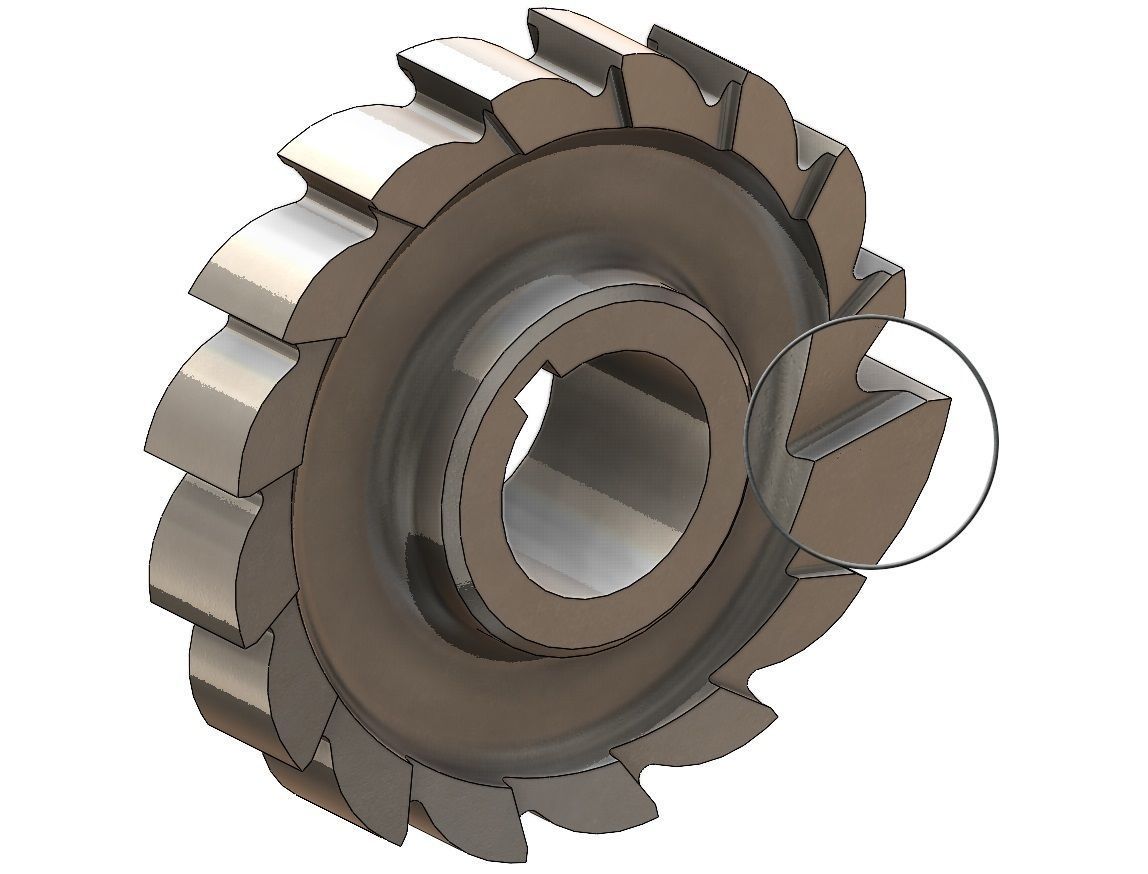 Straight Tooth Side Milling Cutter 3D print model_7