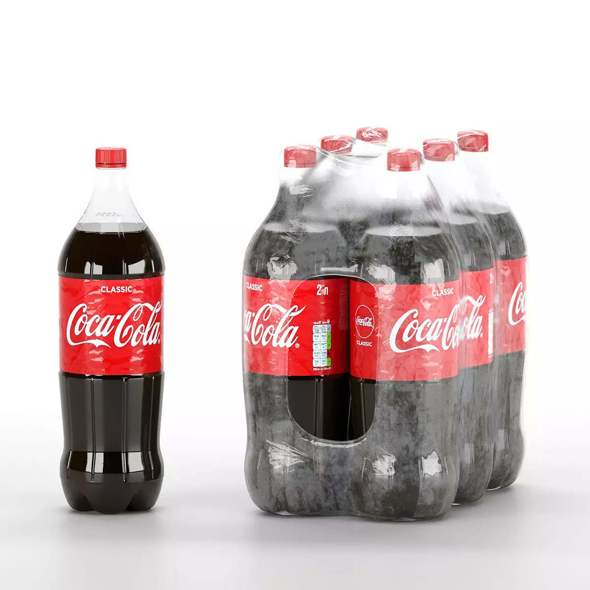 CocaCola coca cola bottles 3D model_0