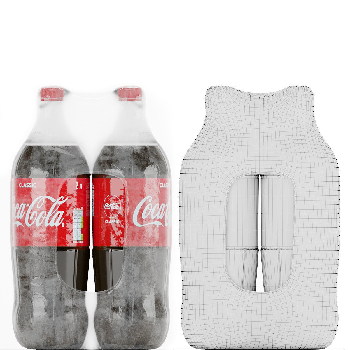 CocaCola coca cola bottles 3D model_2