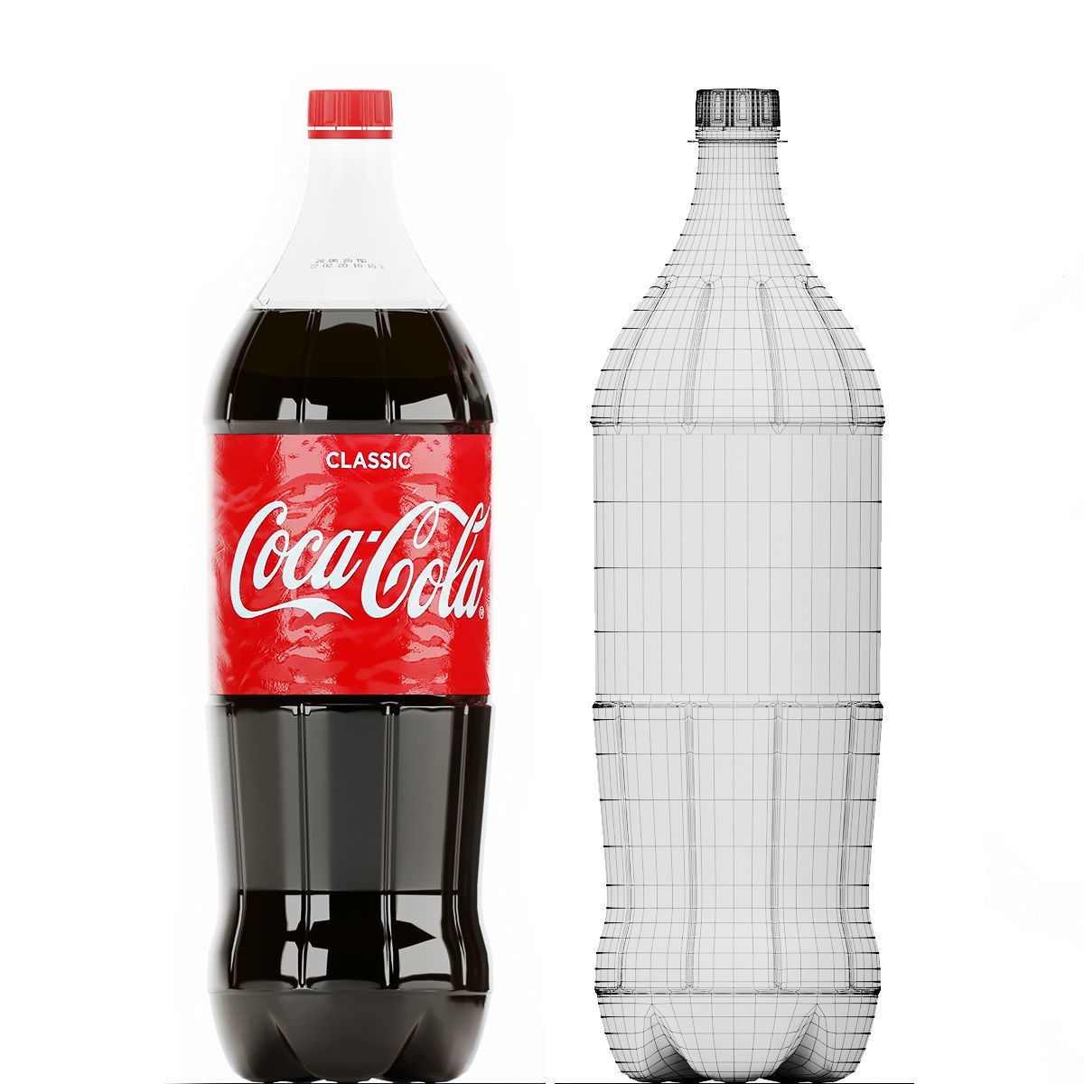 CocaCola coca cola bottles 3D model_1