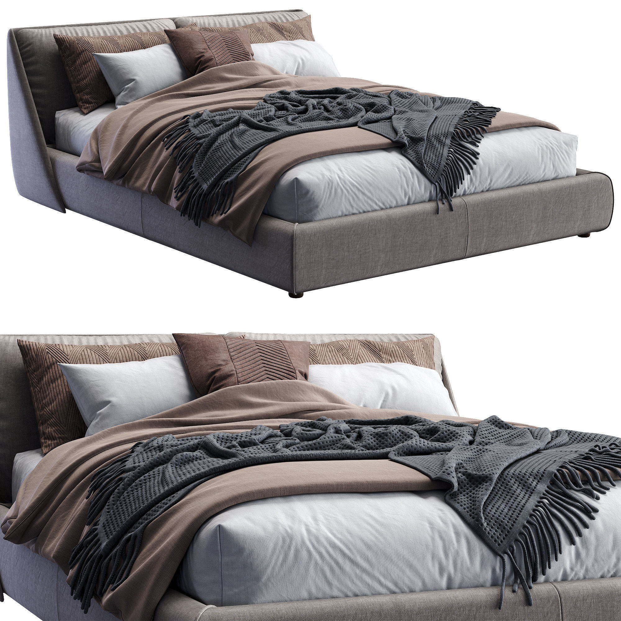 Alivar bed LAGOON 3D model_1