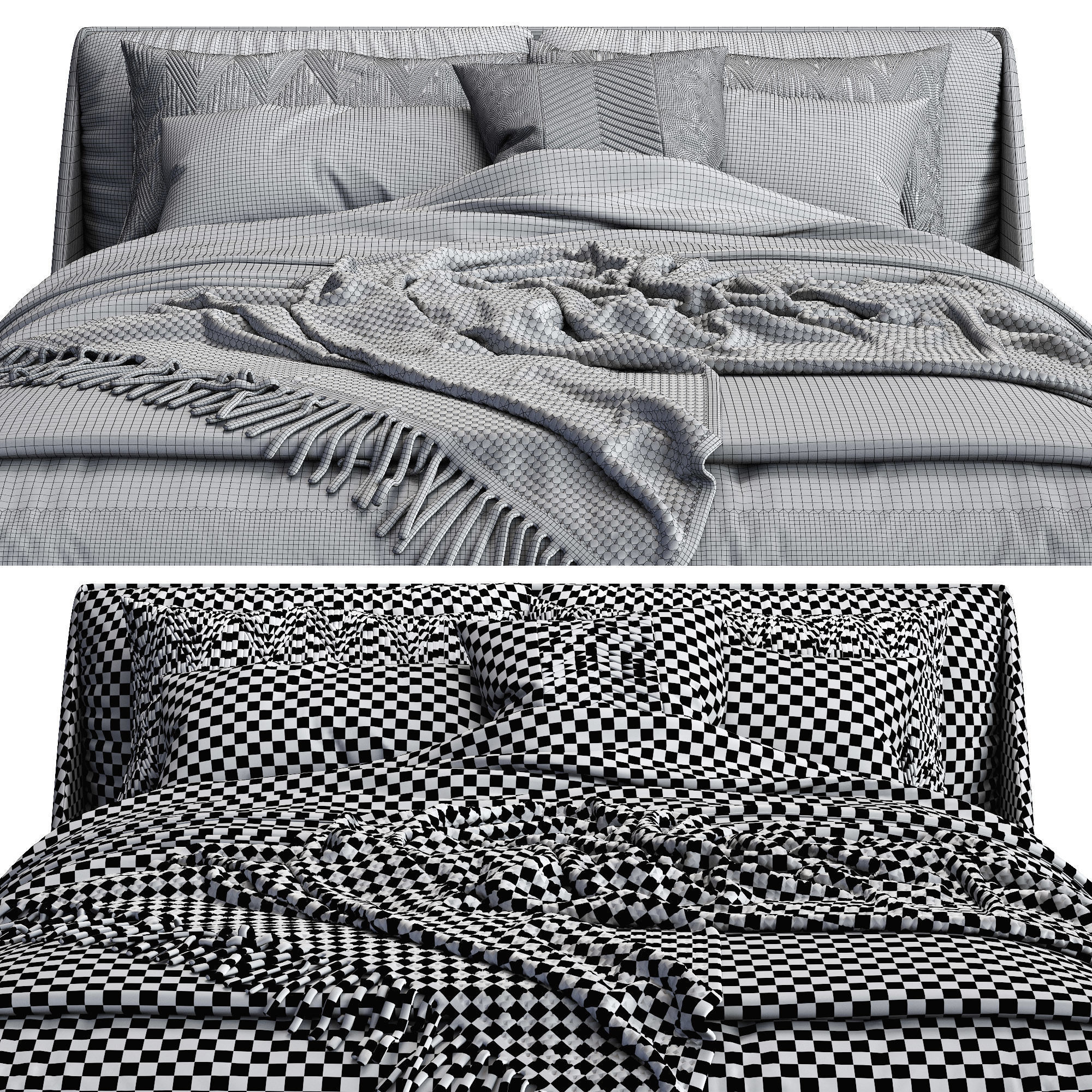 Alivar bed LAGOON 3D model_3