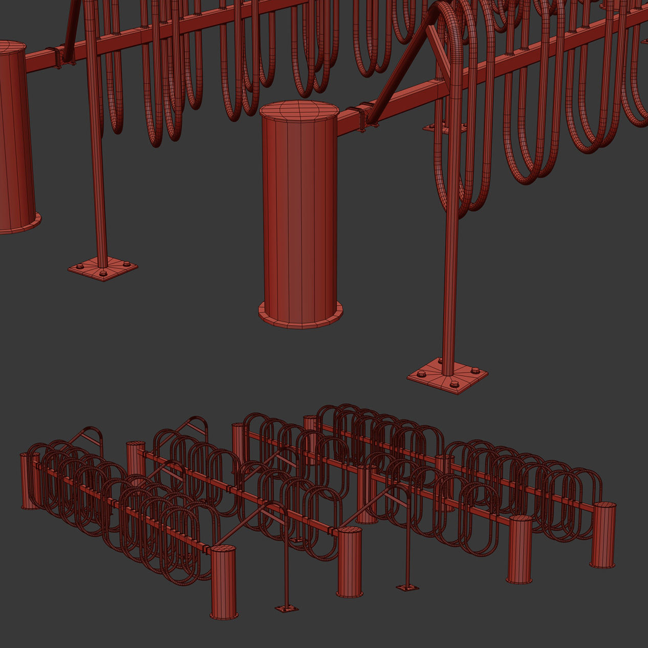 Bicycle Parking 3D model_6