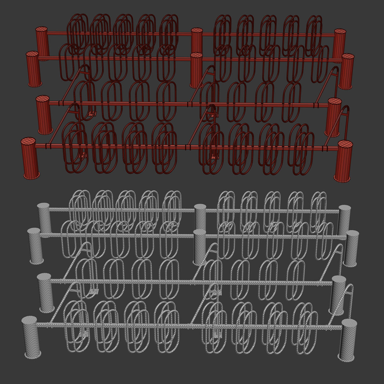 Bicycle Parking 3D model_5