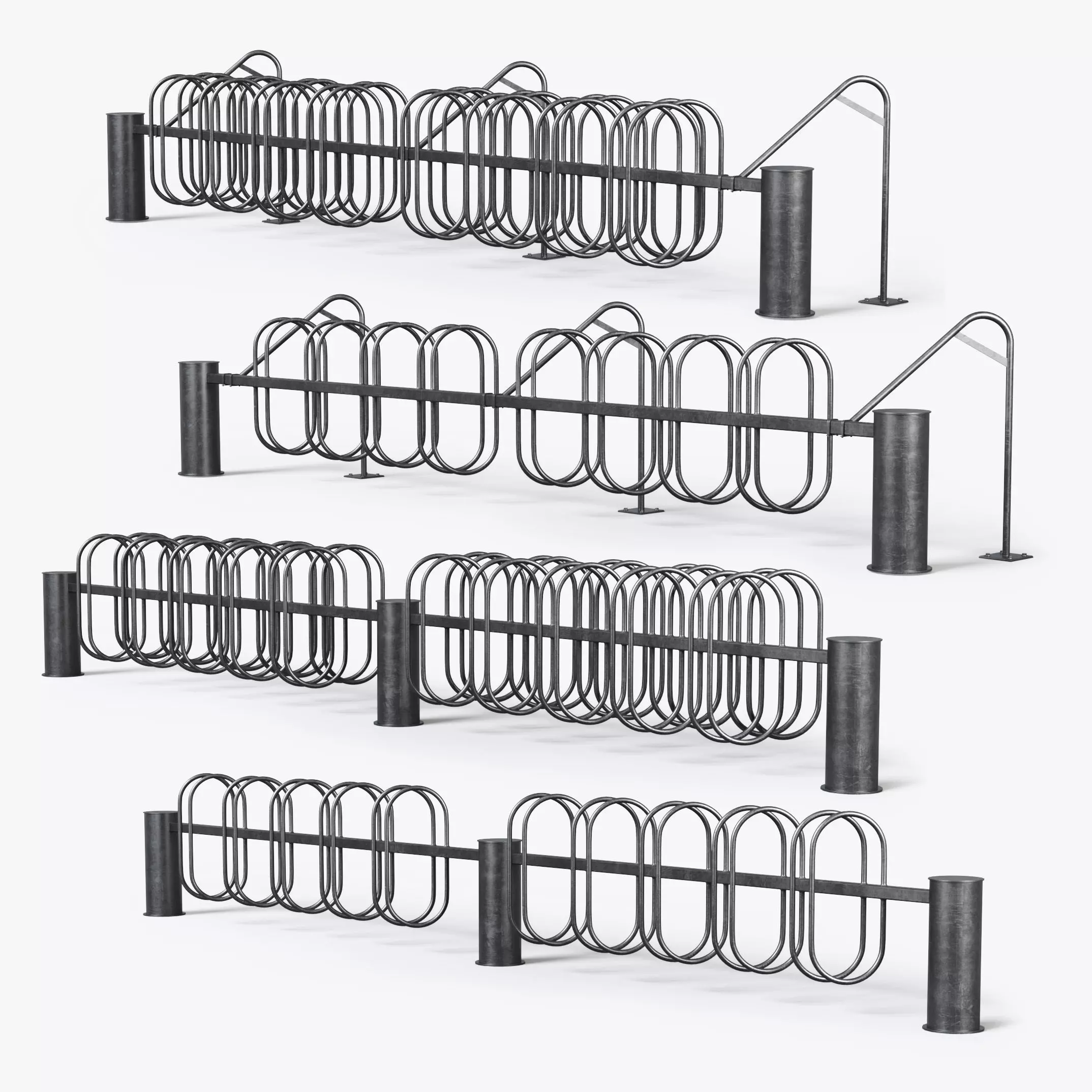 Bicycle Parking 3D model_0