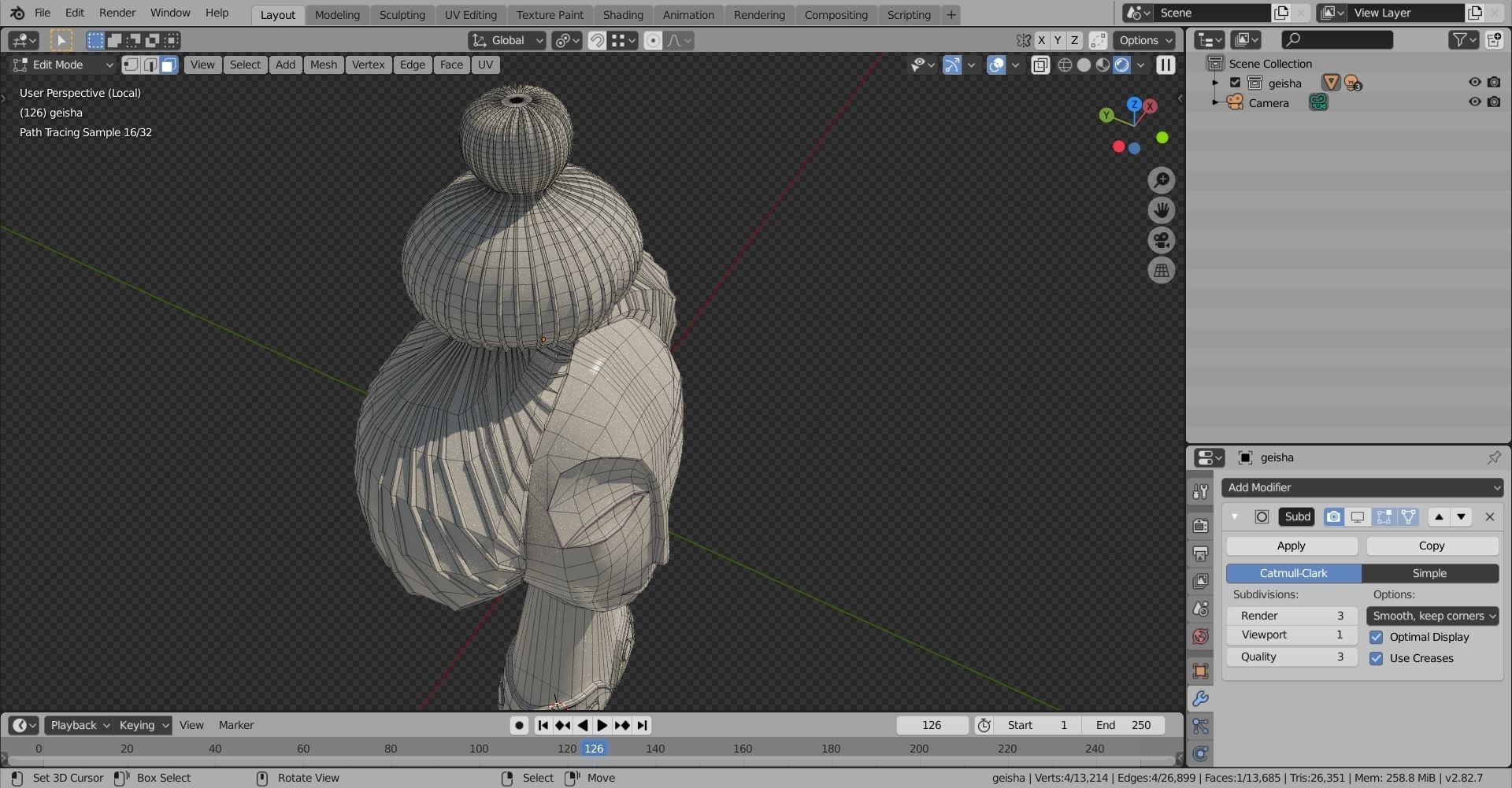 Geisha by Jonathan Adler 3D print model_20