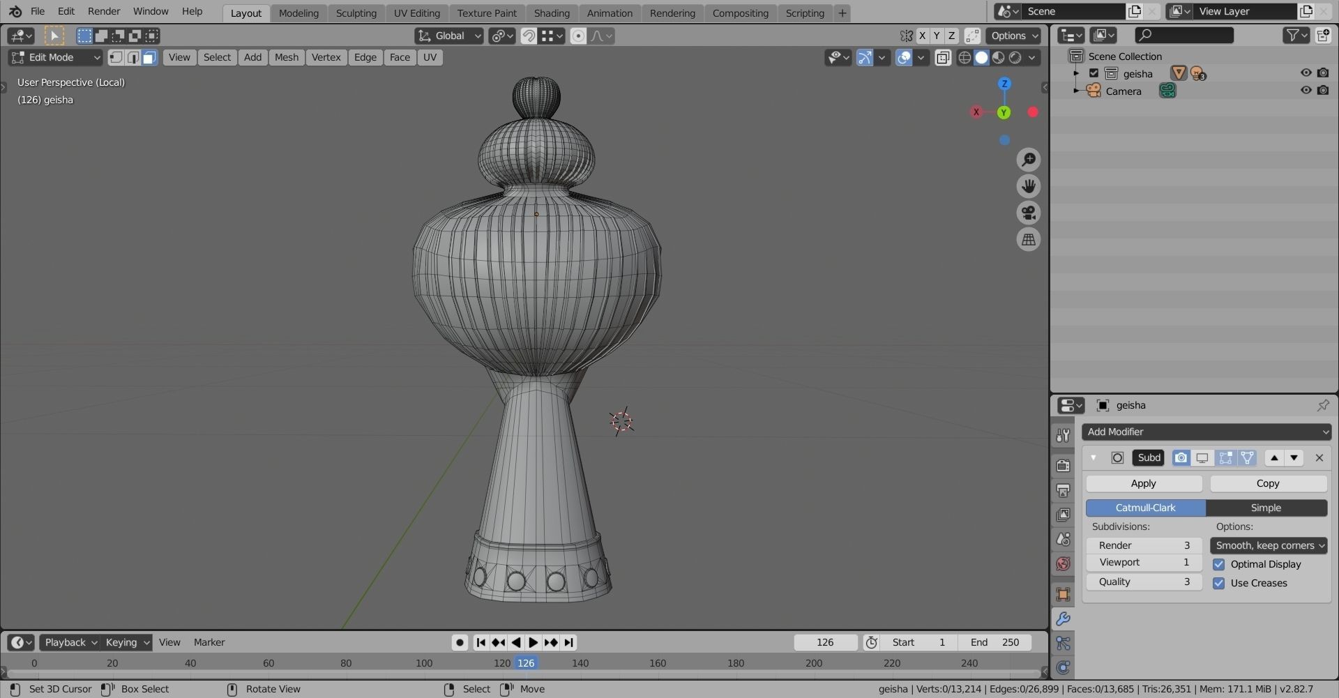 Geisha by Jonathan Adler 3D print model_16