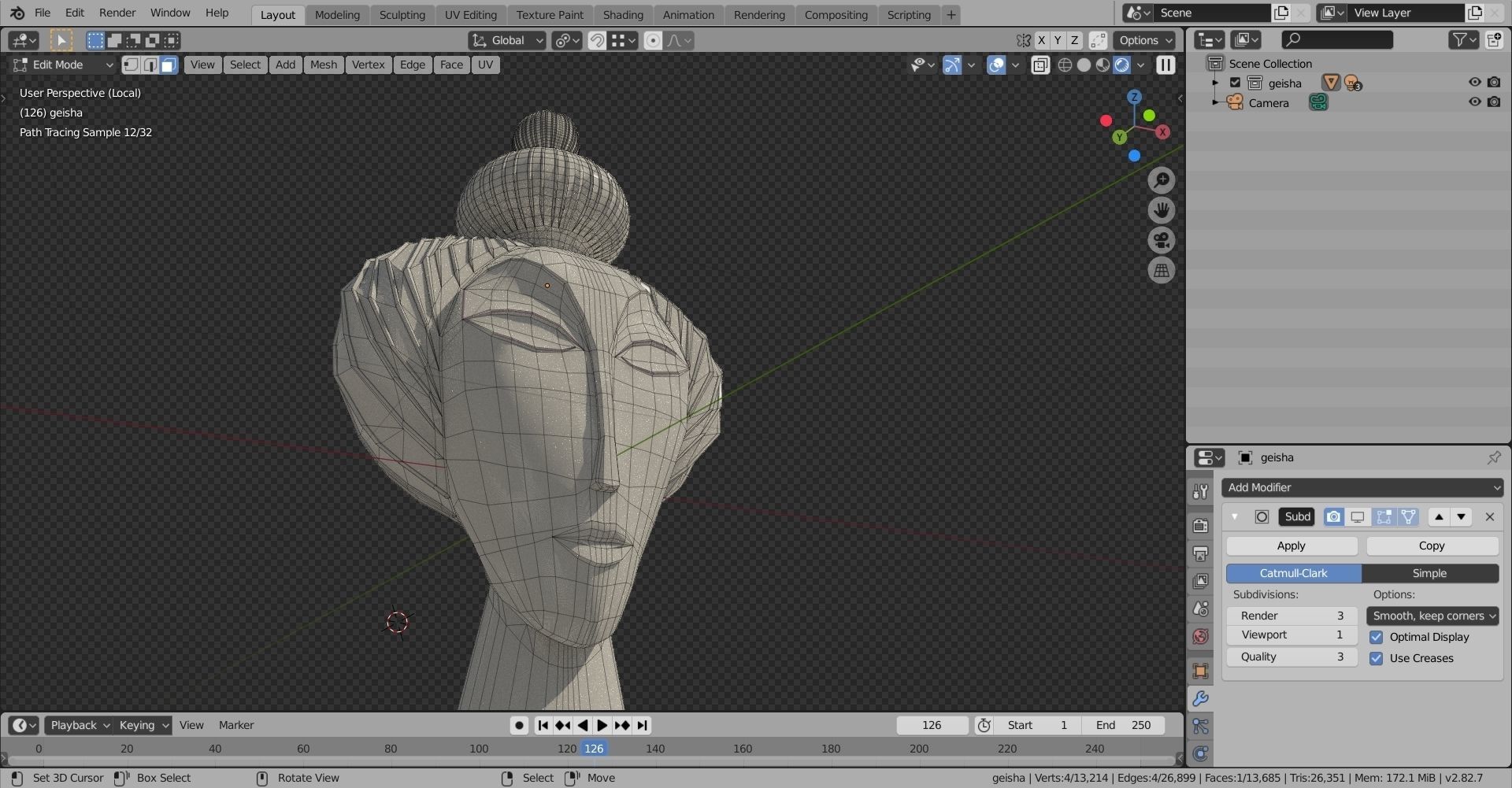 Geisha by Jonathan Adler 3D print model_18