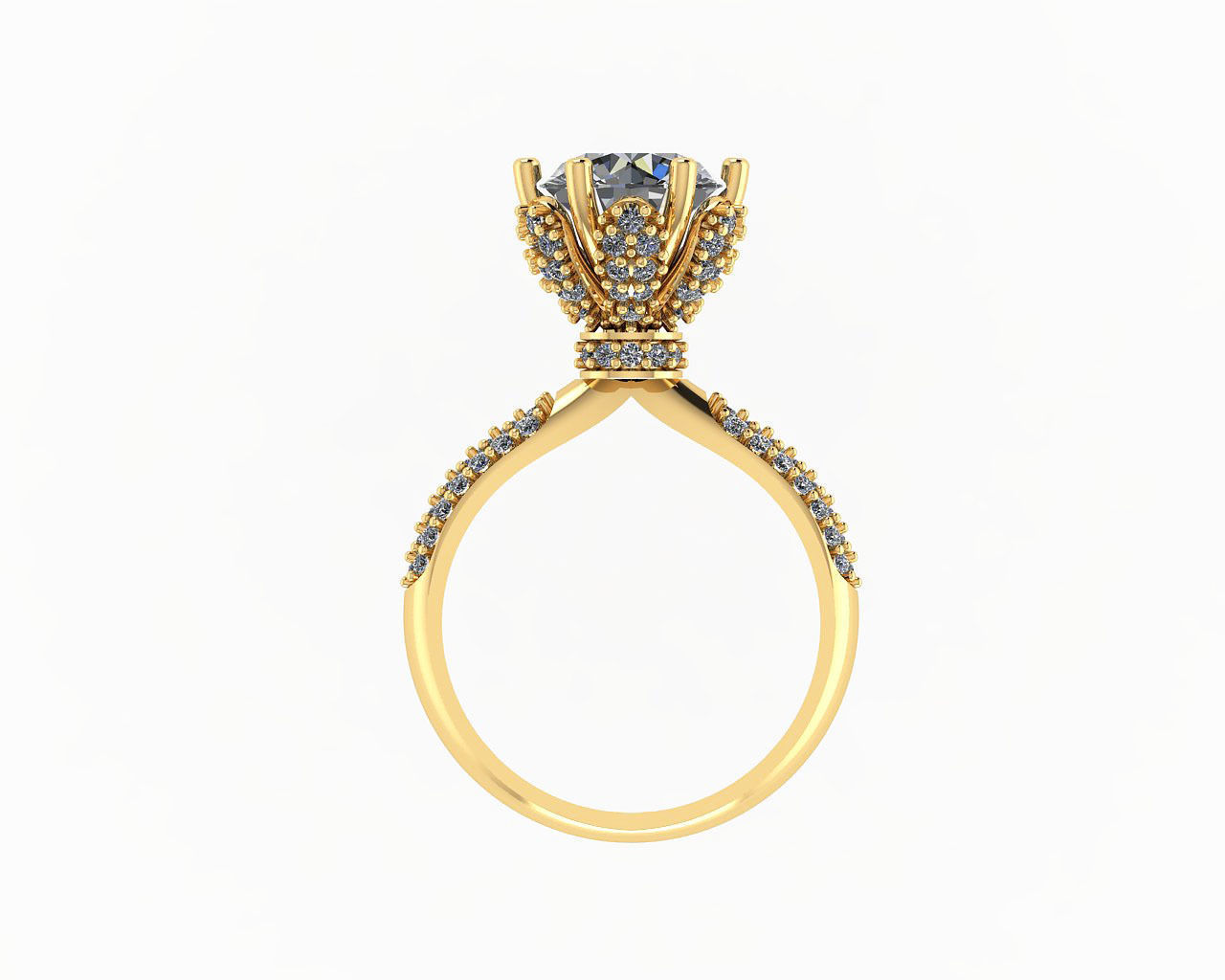 DIAMOND RING NN101 3D print model_2