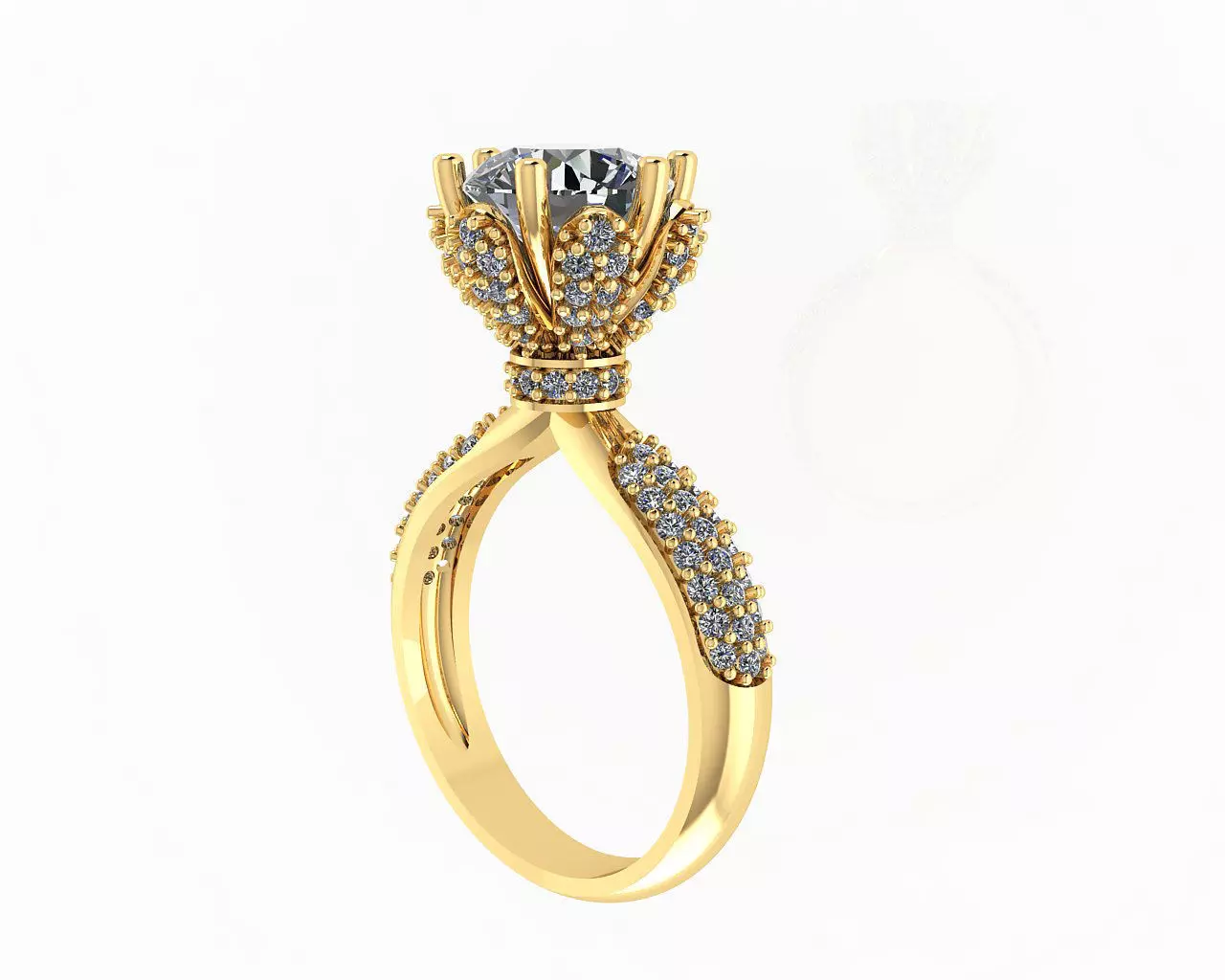 DIAMOND RING NN101 3D print model_0