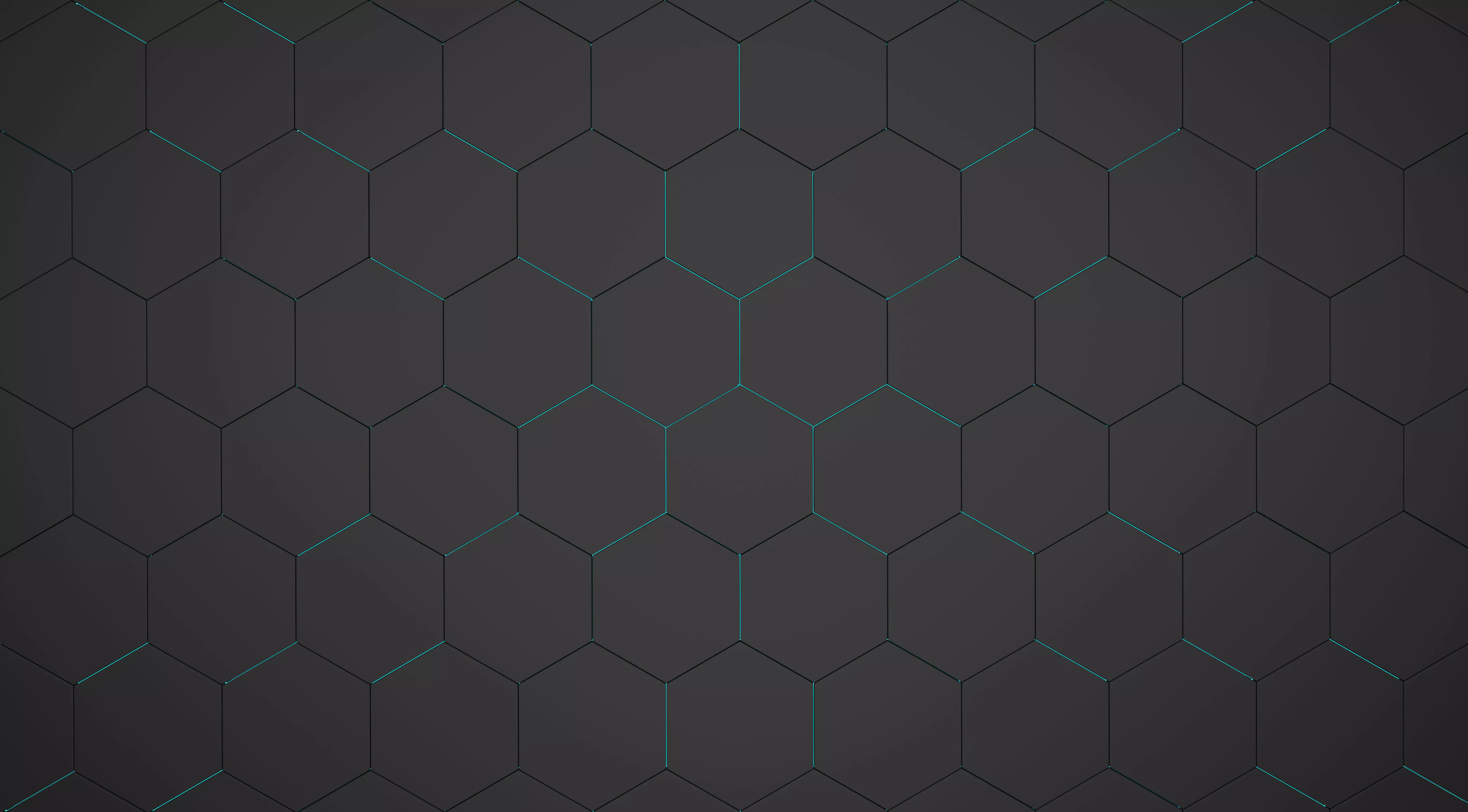 Futuristic surface with emission blue of black hexagonal Texture