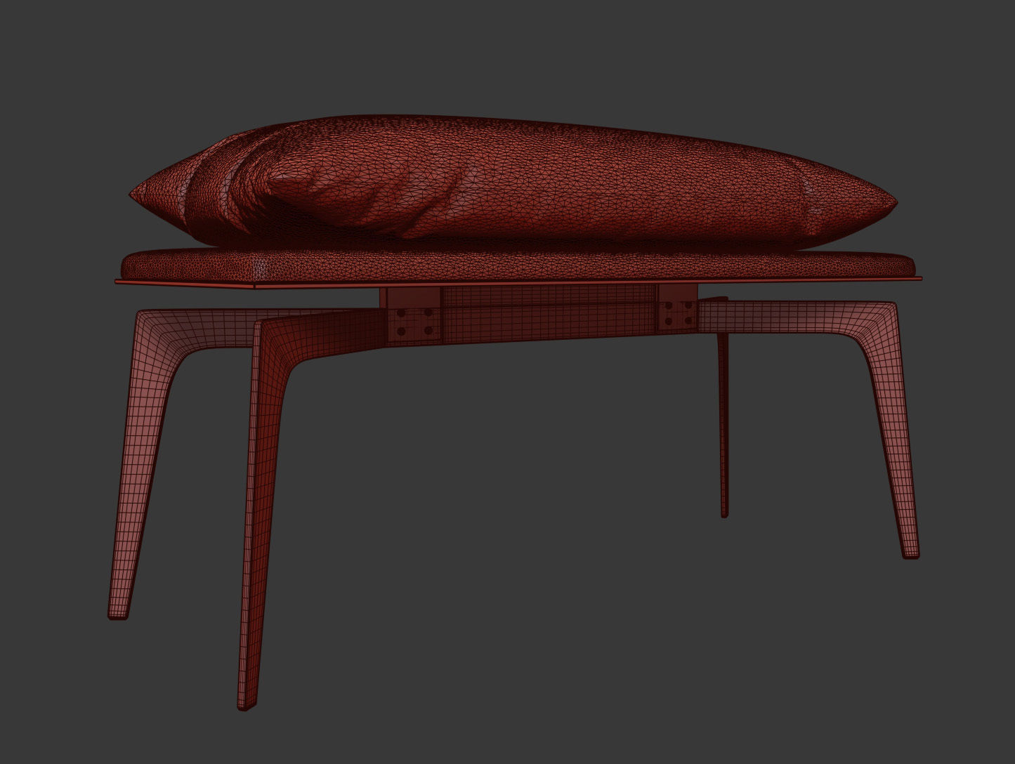 Prong bench  3D model_4