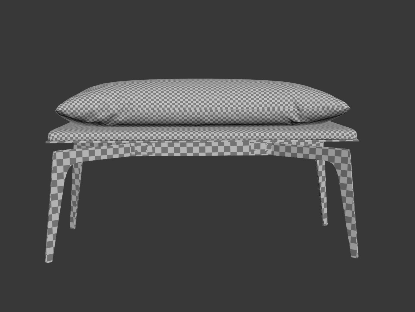 Prong bench  3D model_6