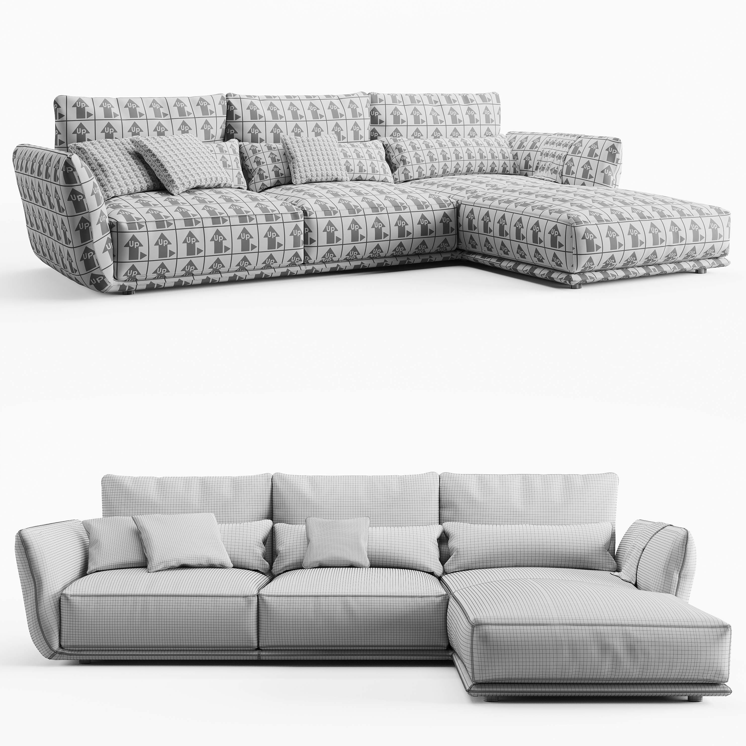 Cierre Imbottiti Clift sofa 3D model_1