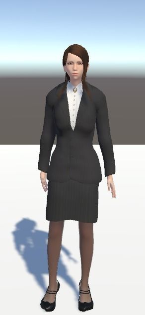 Unity Humanoid Model Female 016 Free 3D model_1