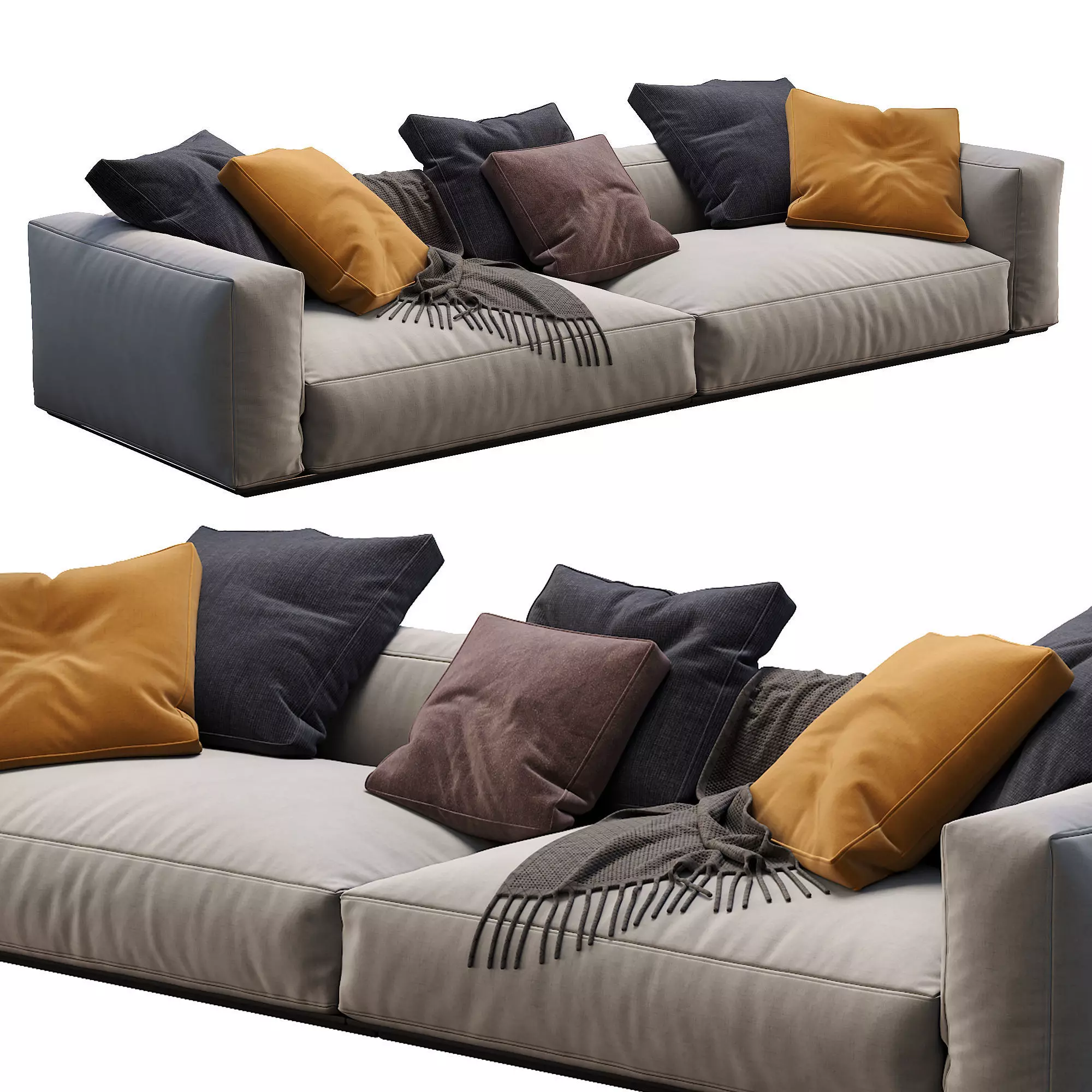Flexform Sofa GRANDEMARE 3D model_0