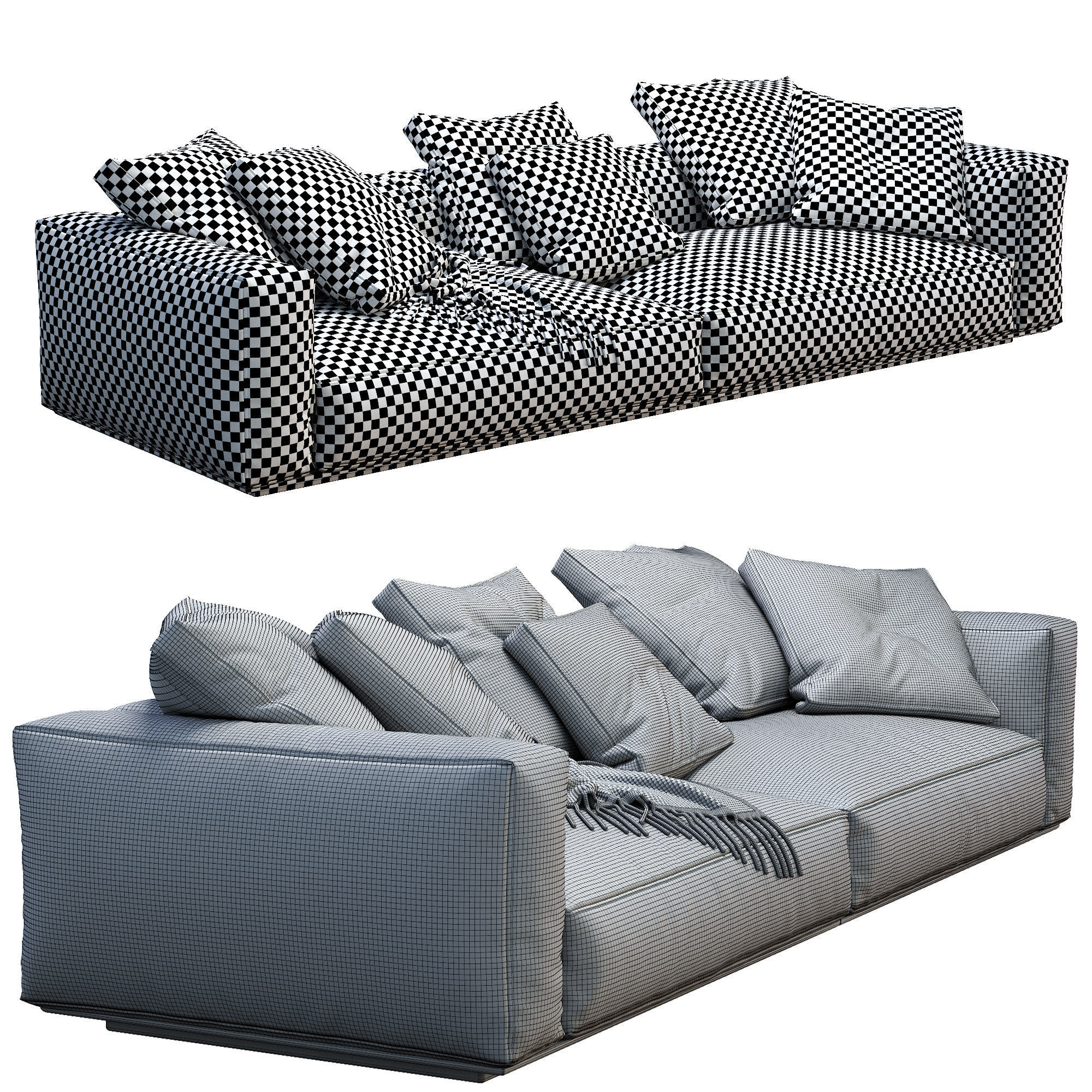 Flexform Sofa GRANDEMARE 3D model_3