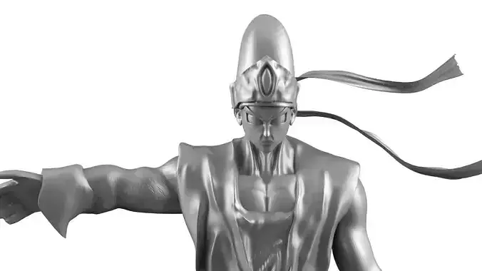Pikkon from Dragon Ball Z with two bases 3D print model